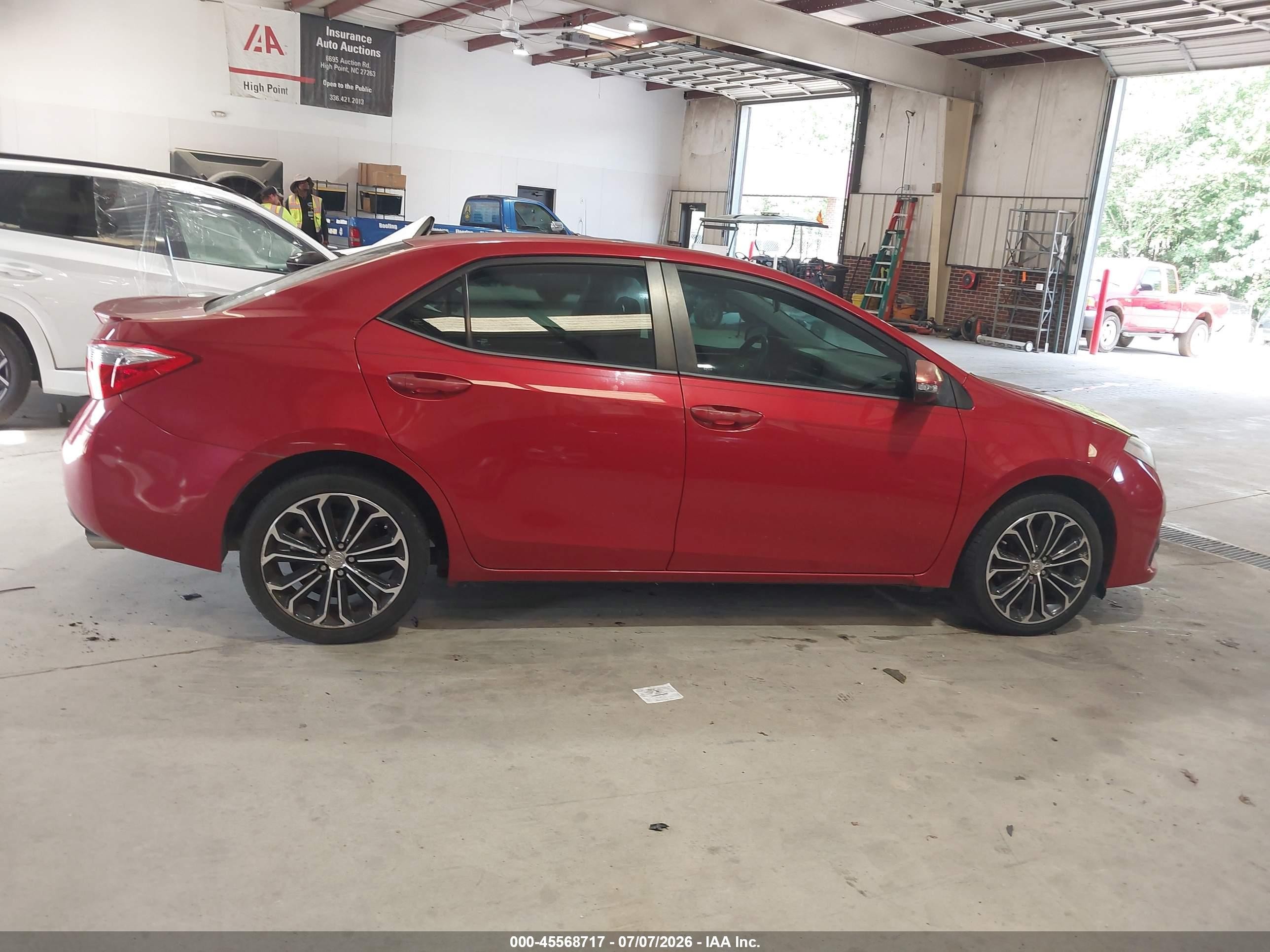2014 Toyota Corolla S Plus Red vin: 2T1BURHE7EC169043