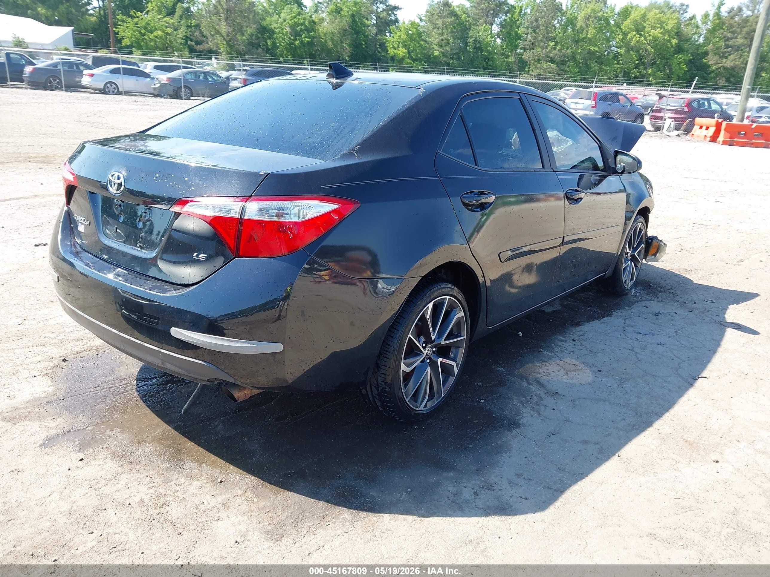 2014 Toyota Corolla Le Black vin: 2T1BURHE7EC174985