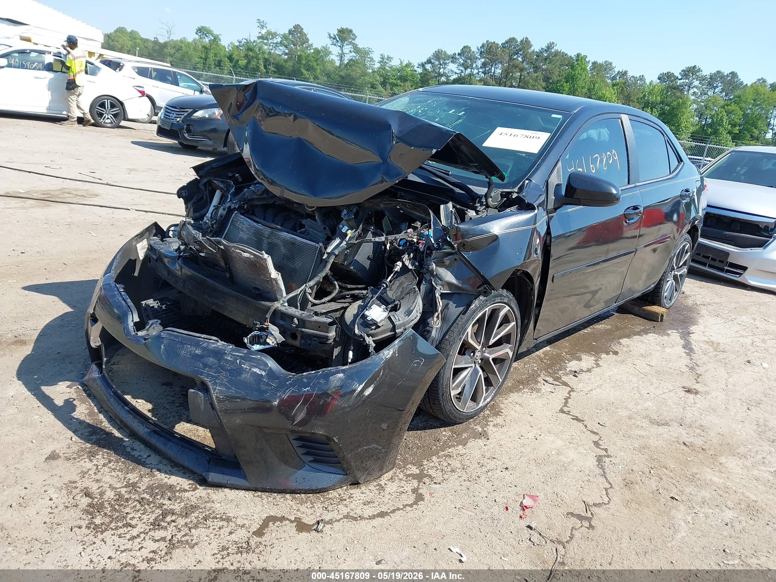 2014 Toyota Corolla Le Black vin: 2T1BURHE7EC174985