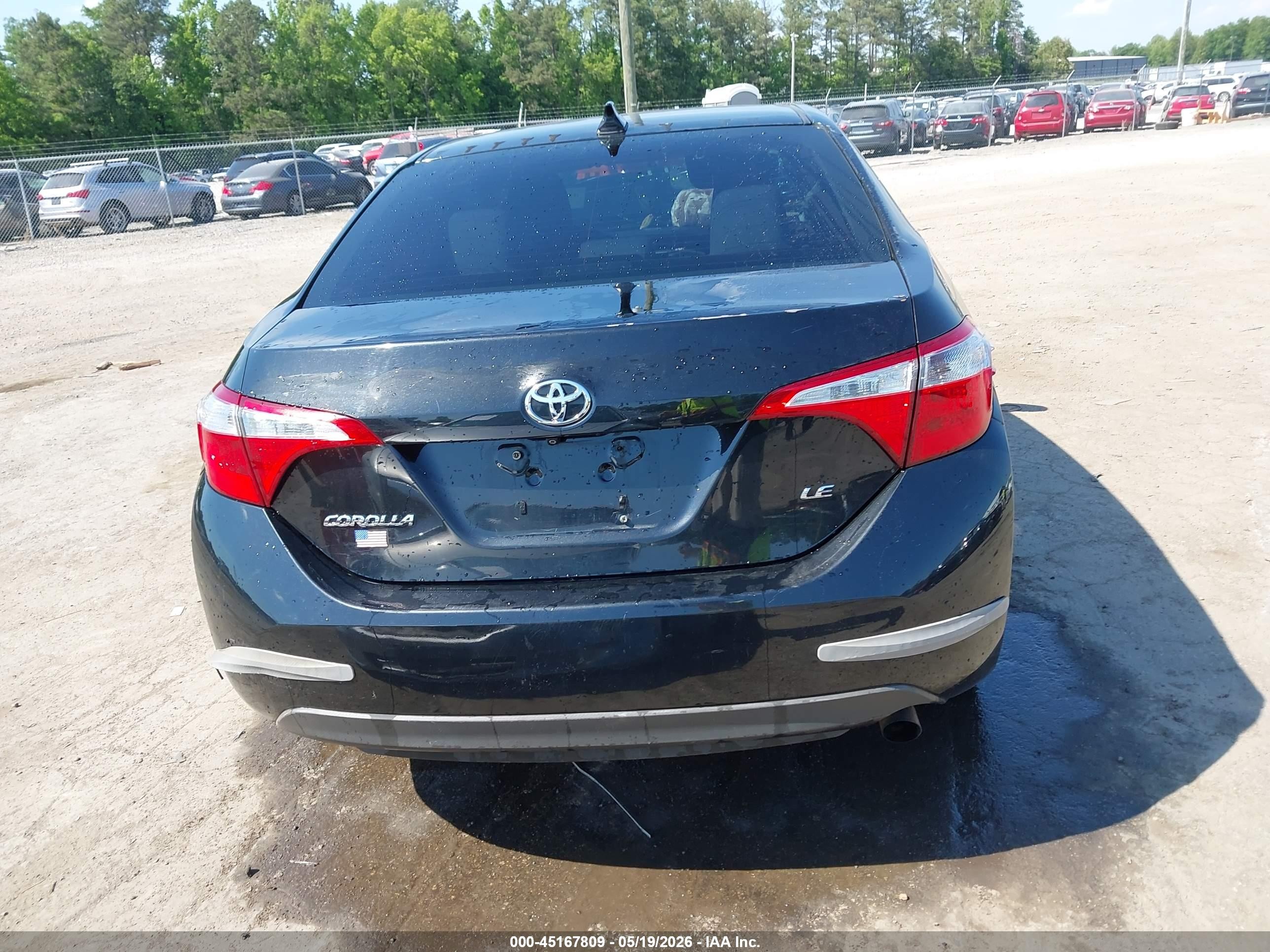 2014 Toyota Corolla Le Black vin: 2T1BURHE7EC174985