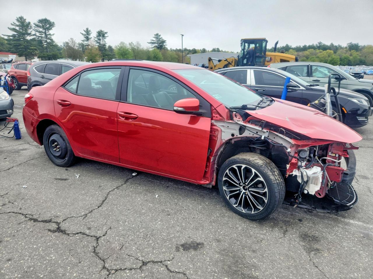 2014 Toyota Corolla S Plus Red vin: 2T1BURHE7EC175344