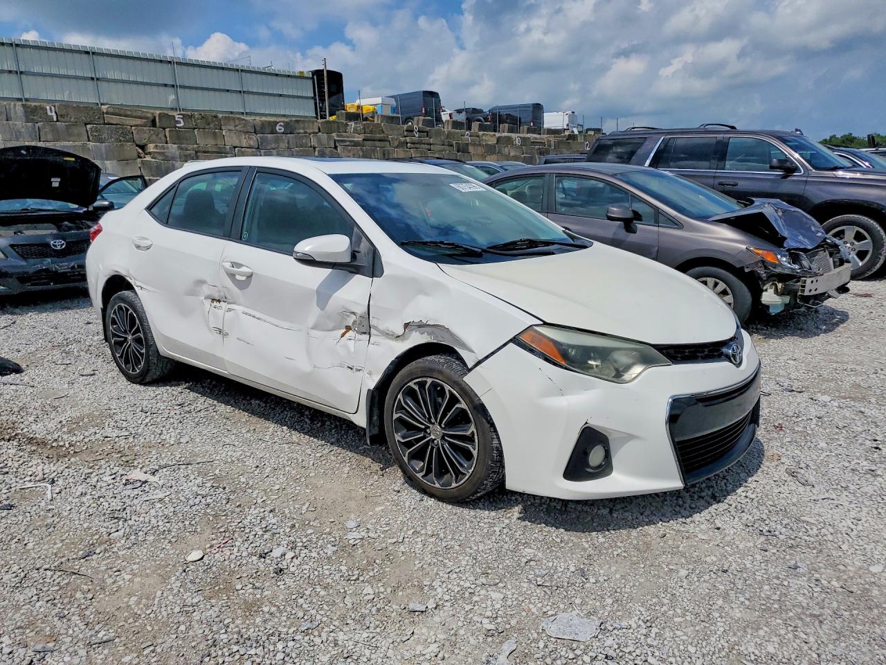 2014 Toyota Corolla L White vin: 2T1BURHE7EC177367
