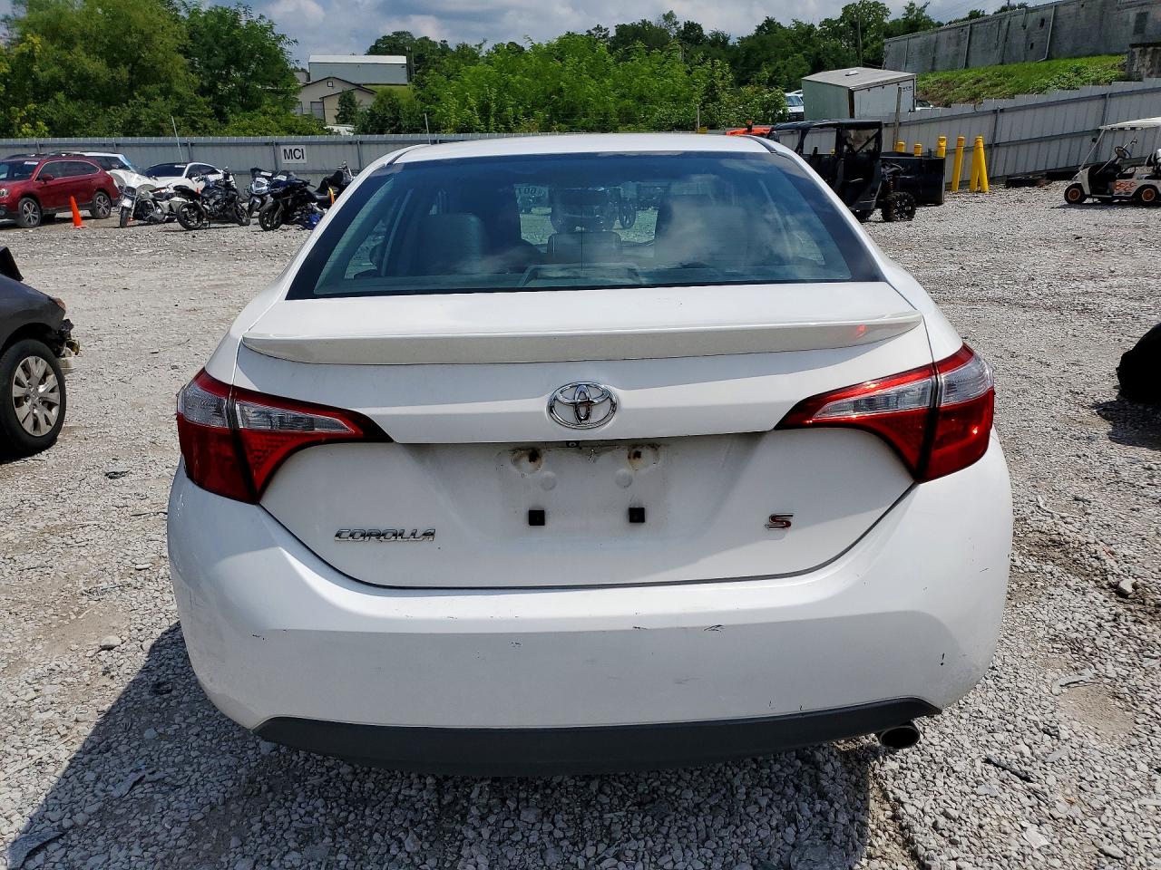 2014 Toyota Corolla L White vin: 2T1BURHE7EC177367