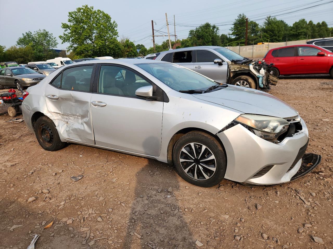 2014 Toyota Corolla L Silver vin: 2T1BURHE7EC189597