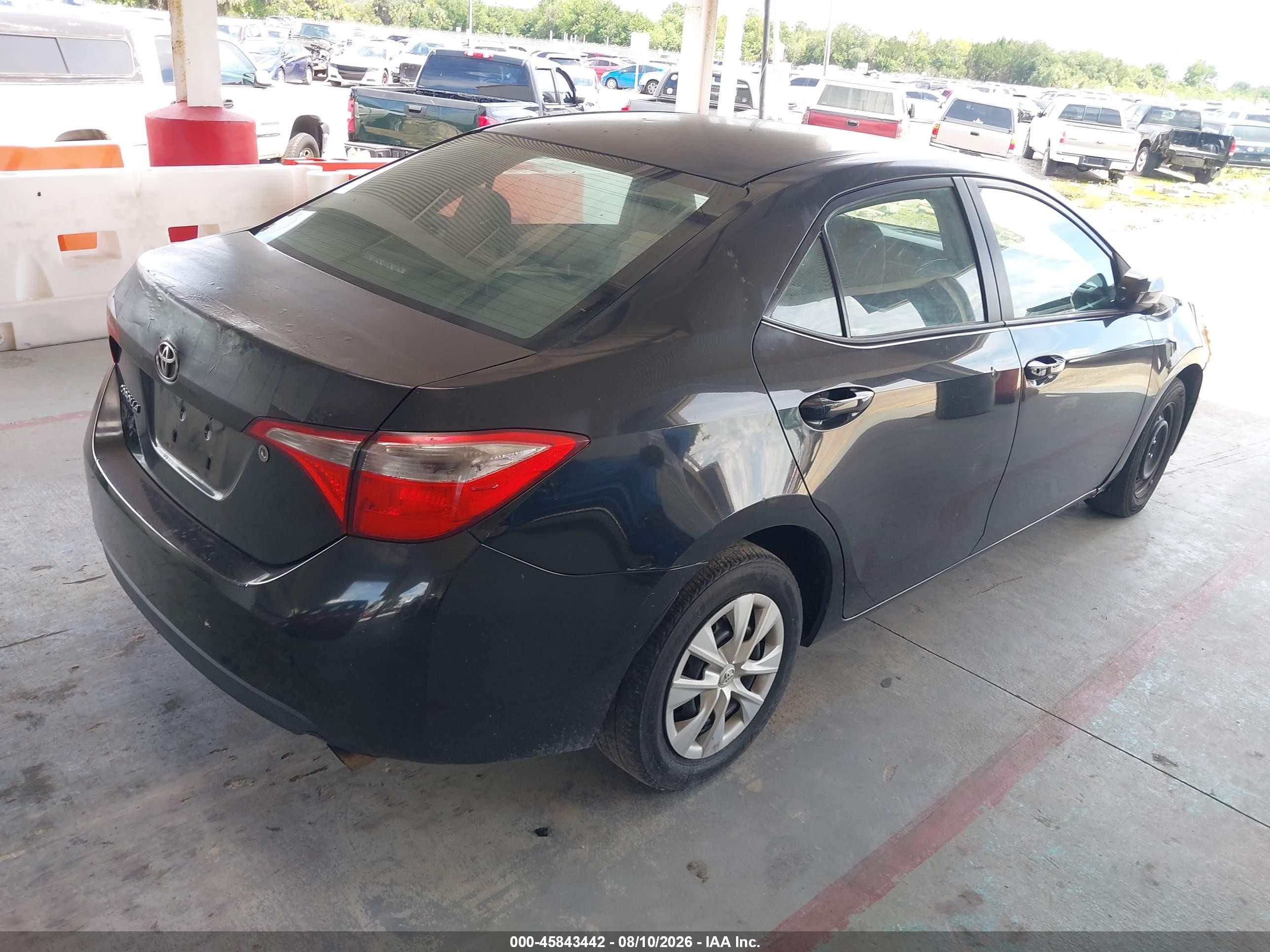 2014 Toyota Corolla L Black vin: 2T1BURHE7EC191432