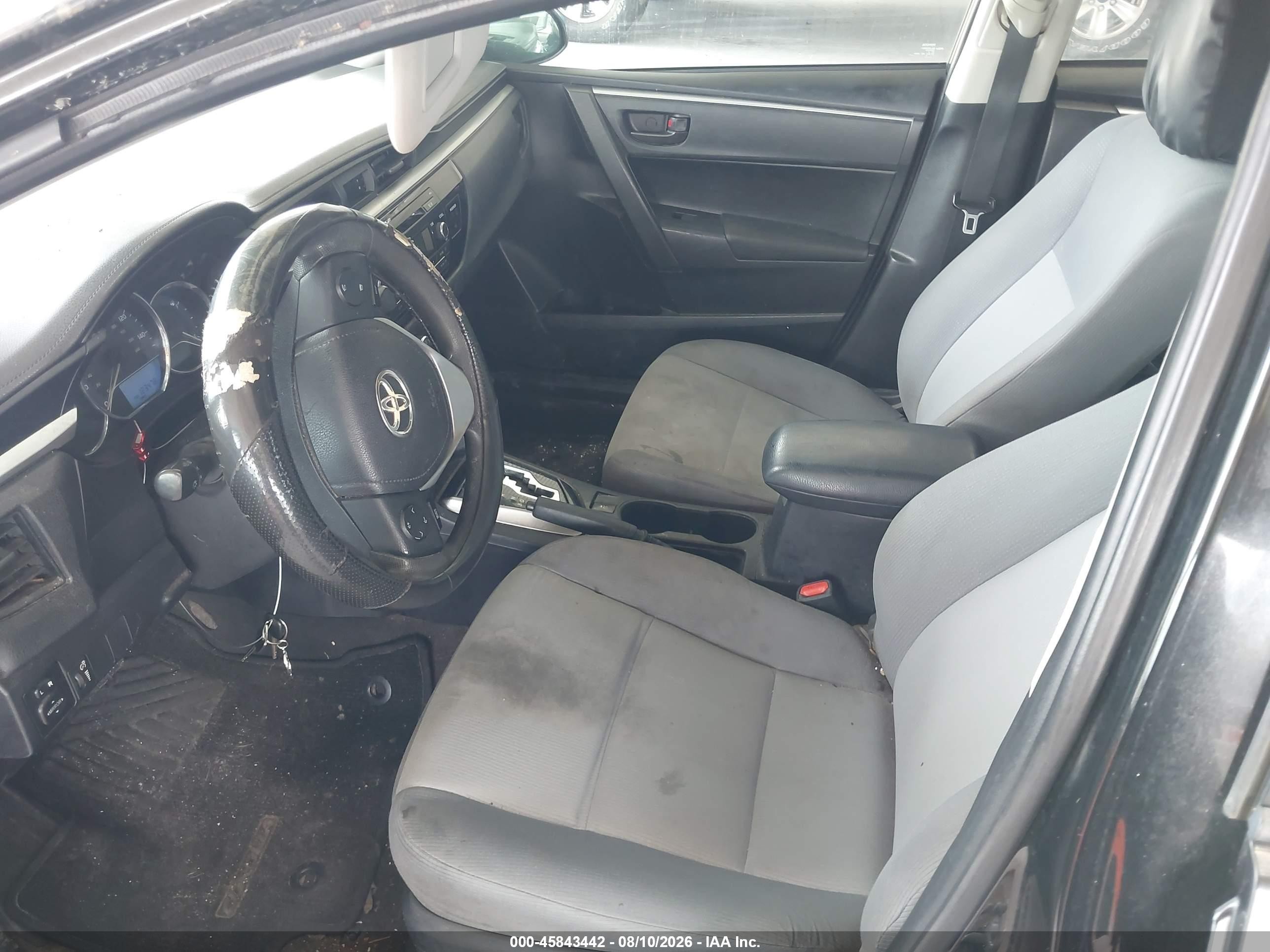 2014 Toyota Corolla L Black vin: 2T1BURHE7EC191432