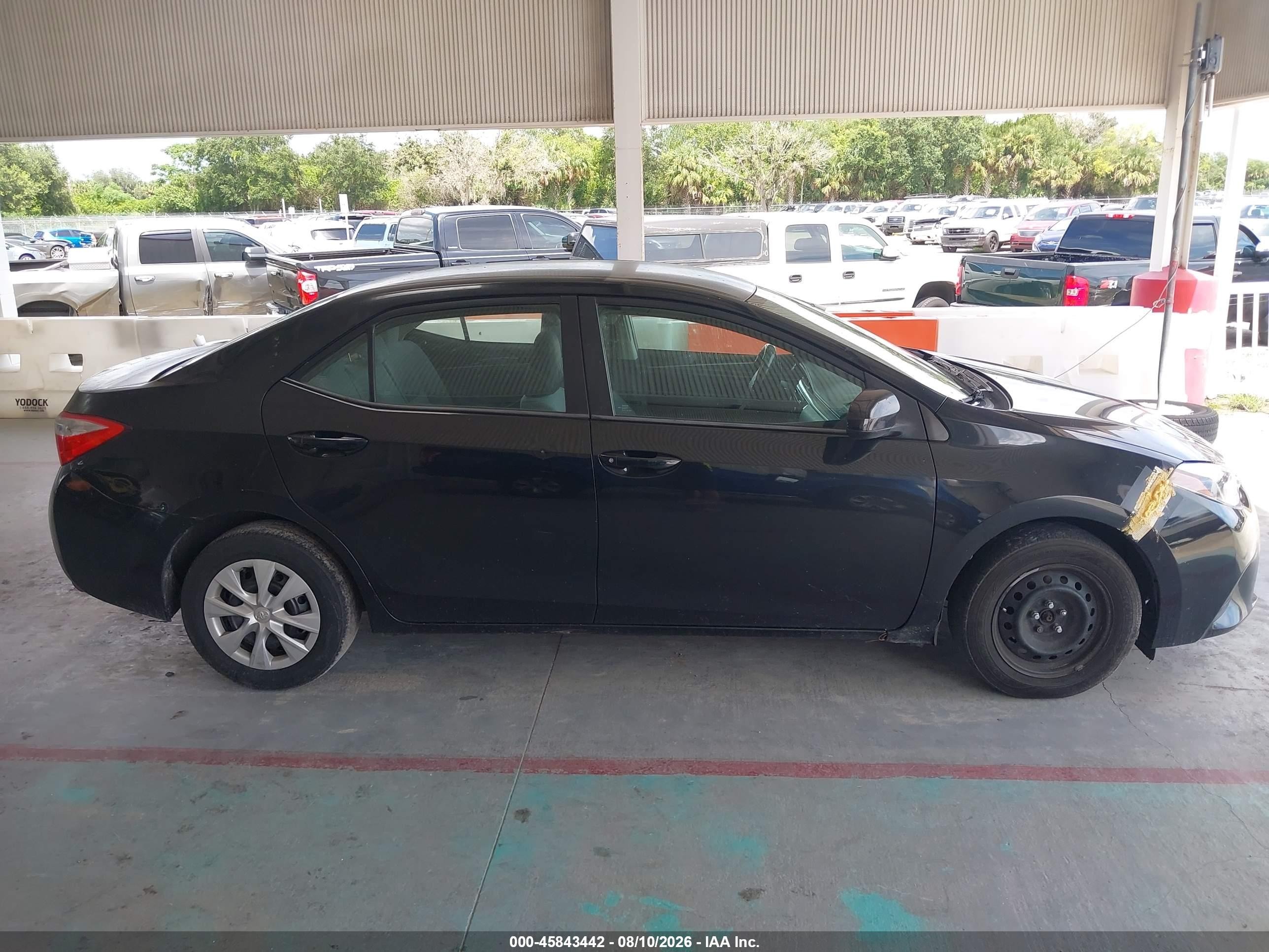 2014 Toyota Corolla L Black vin: 2T1BURHE7EC191432