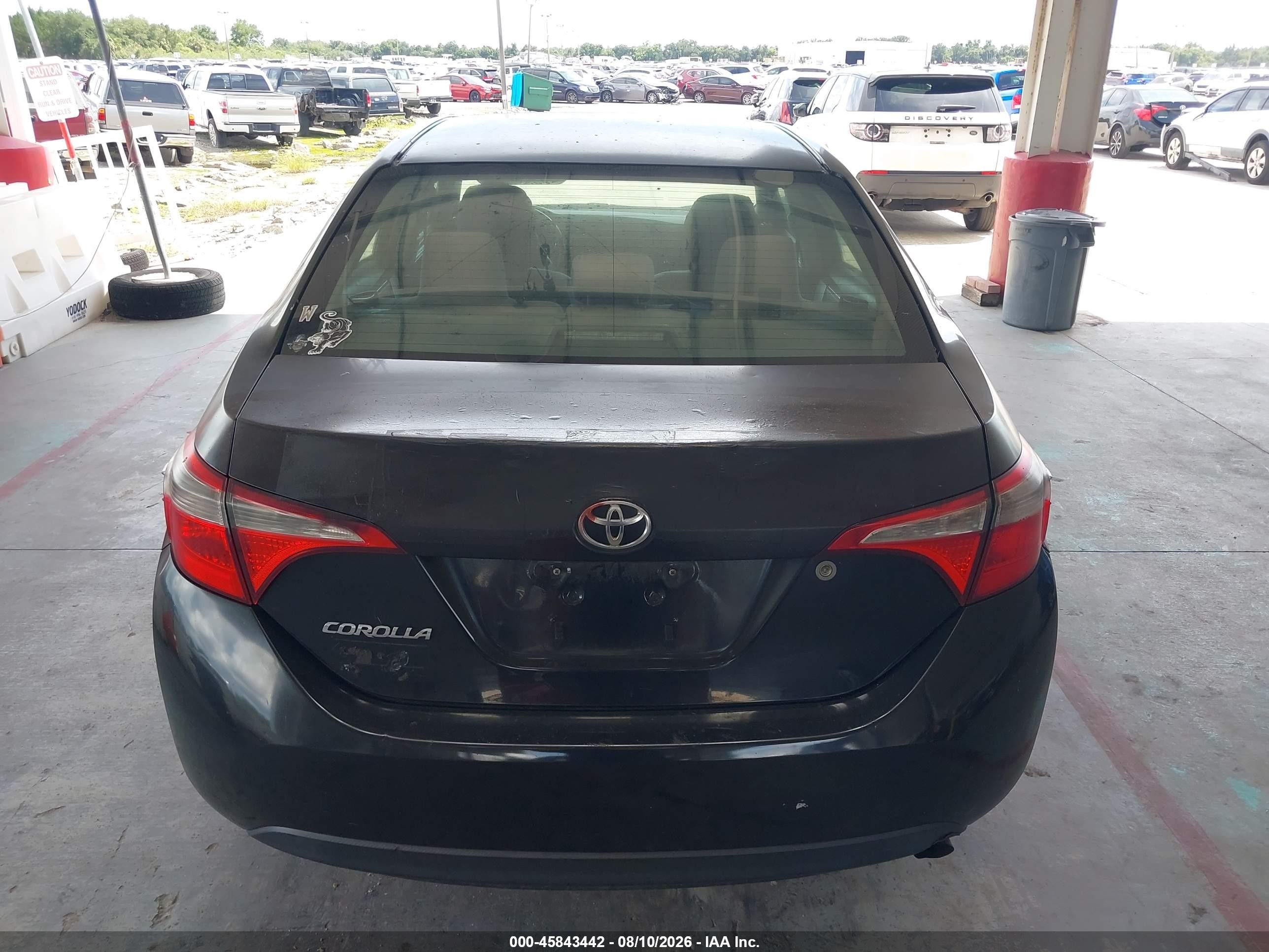 2014 Toyota Corolla L Black vin: 2T1BURHE7EC191432