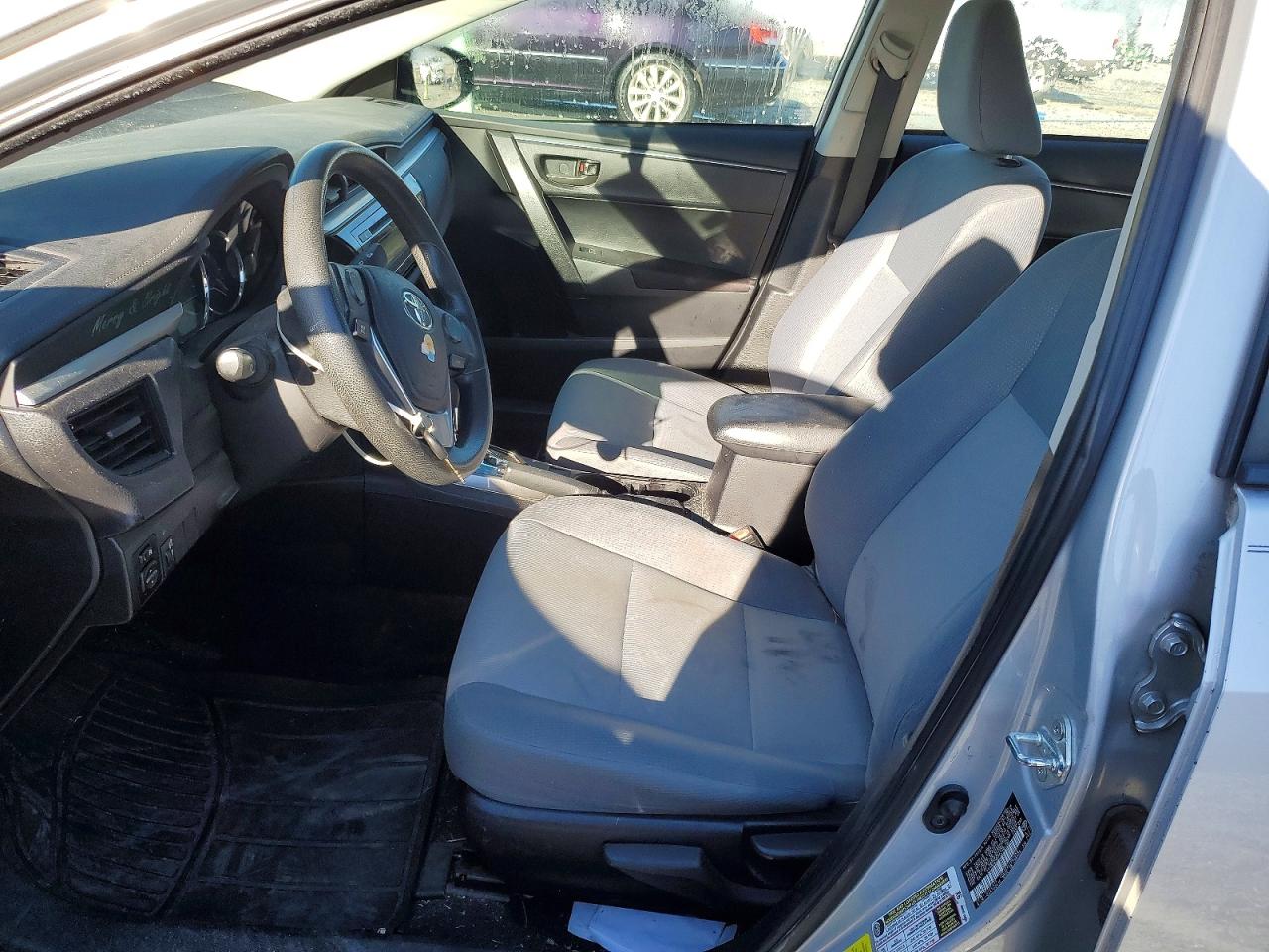 2014 Toyota Corolla L Silver vin: 2T1BURHE7EC194282