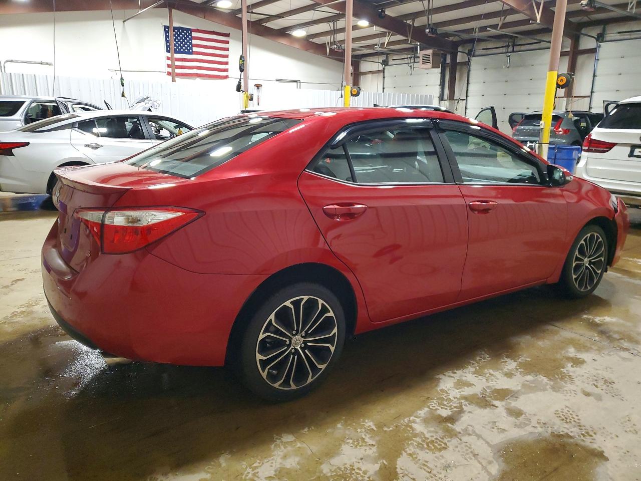 2014 Toyota Corolla S Plus Red vin: 2T1BURHE7EC199854