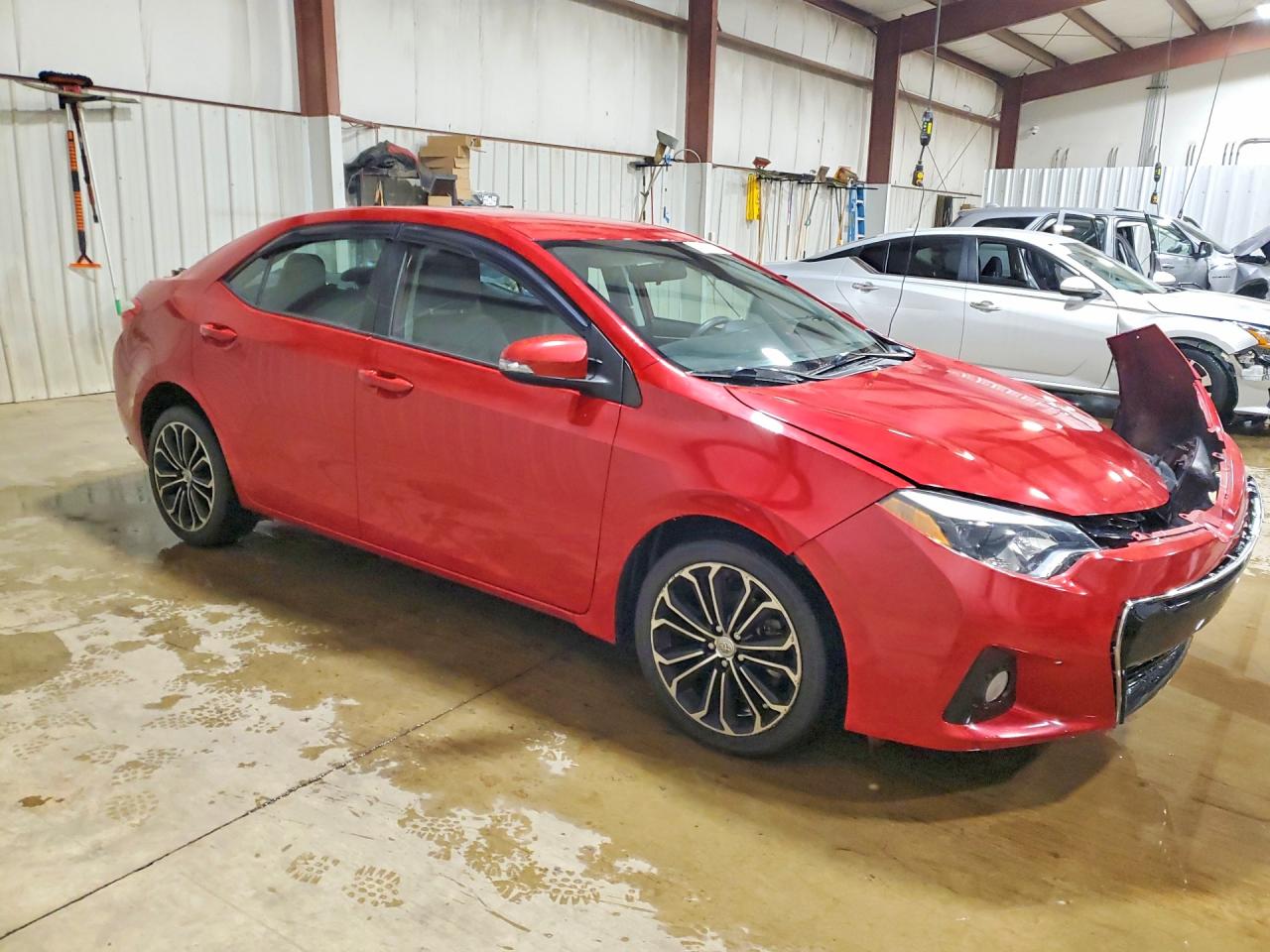 2014 Toyota Corolla S Plus Red vin: 2T1BURHE7EC199854