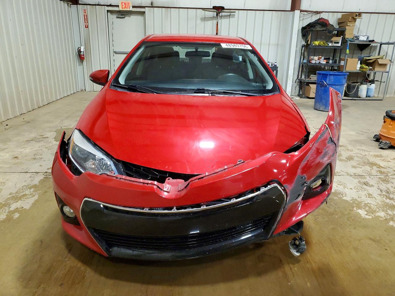 2014 Toyota Corolla S Plus Red vin: 2T1BURHE7EC199854