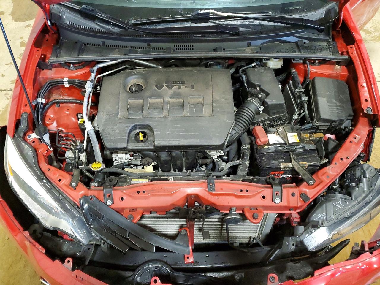 2014 Toyota Corolla S Plus Red vin: 2T1BURHE7EC199854