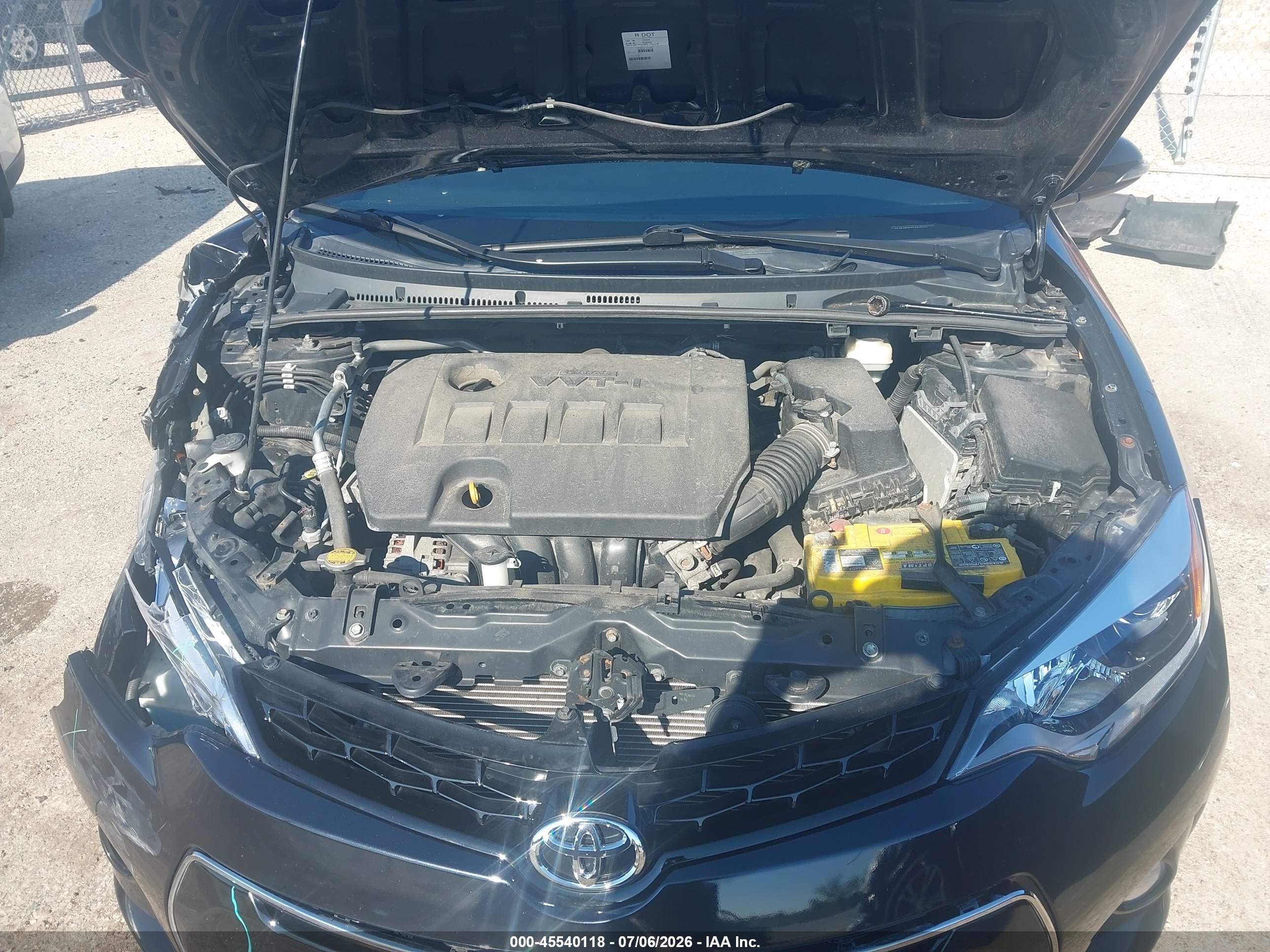 2014 Toyota Corolla S Plus Black vin: 2T1BURHE7EC215972