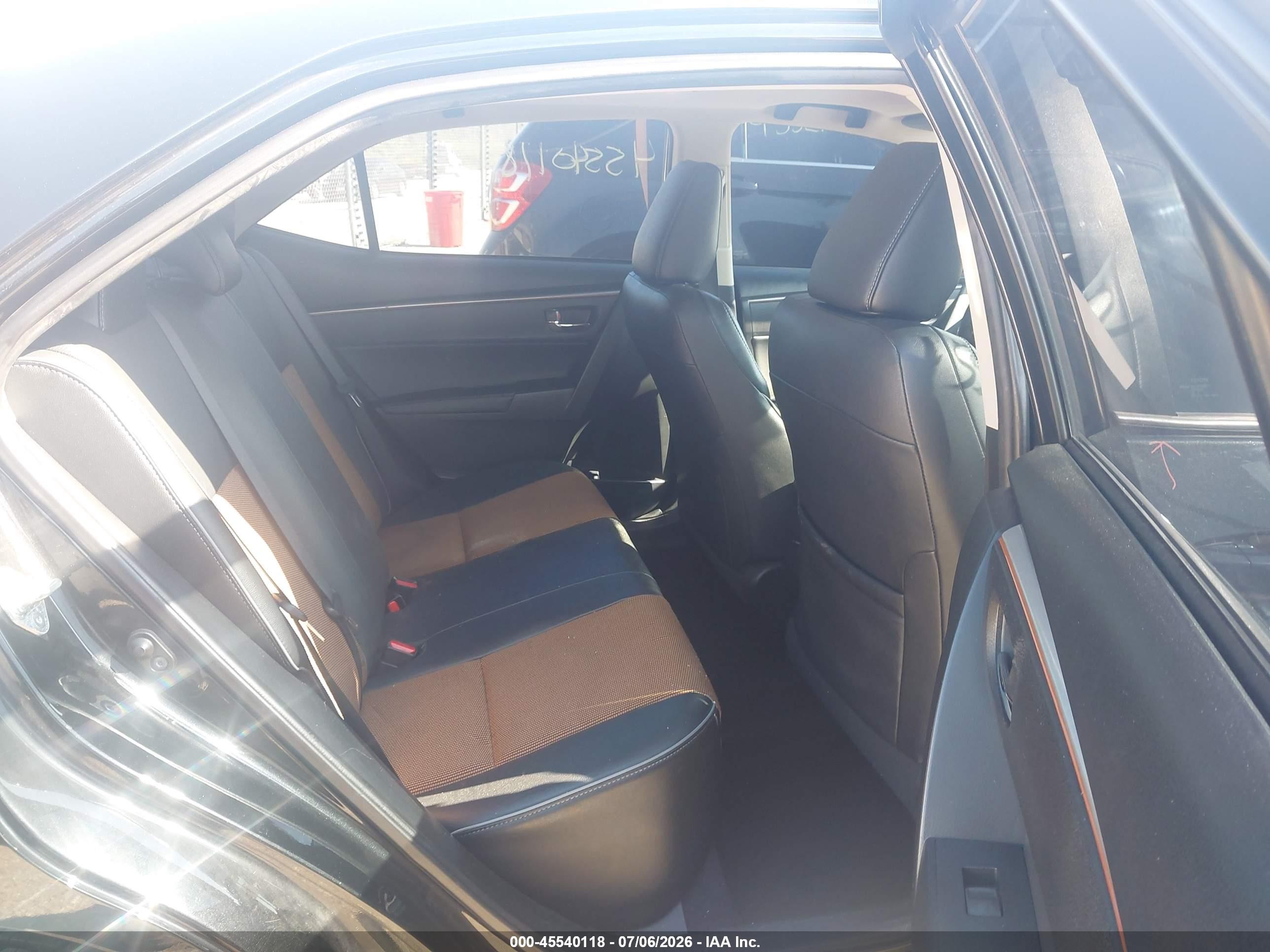 2014 Toyota Corolla S Plus Black vin: 2T1BURHE7EC215972