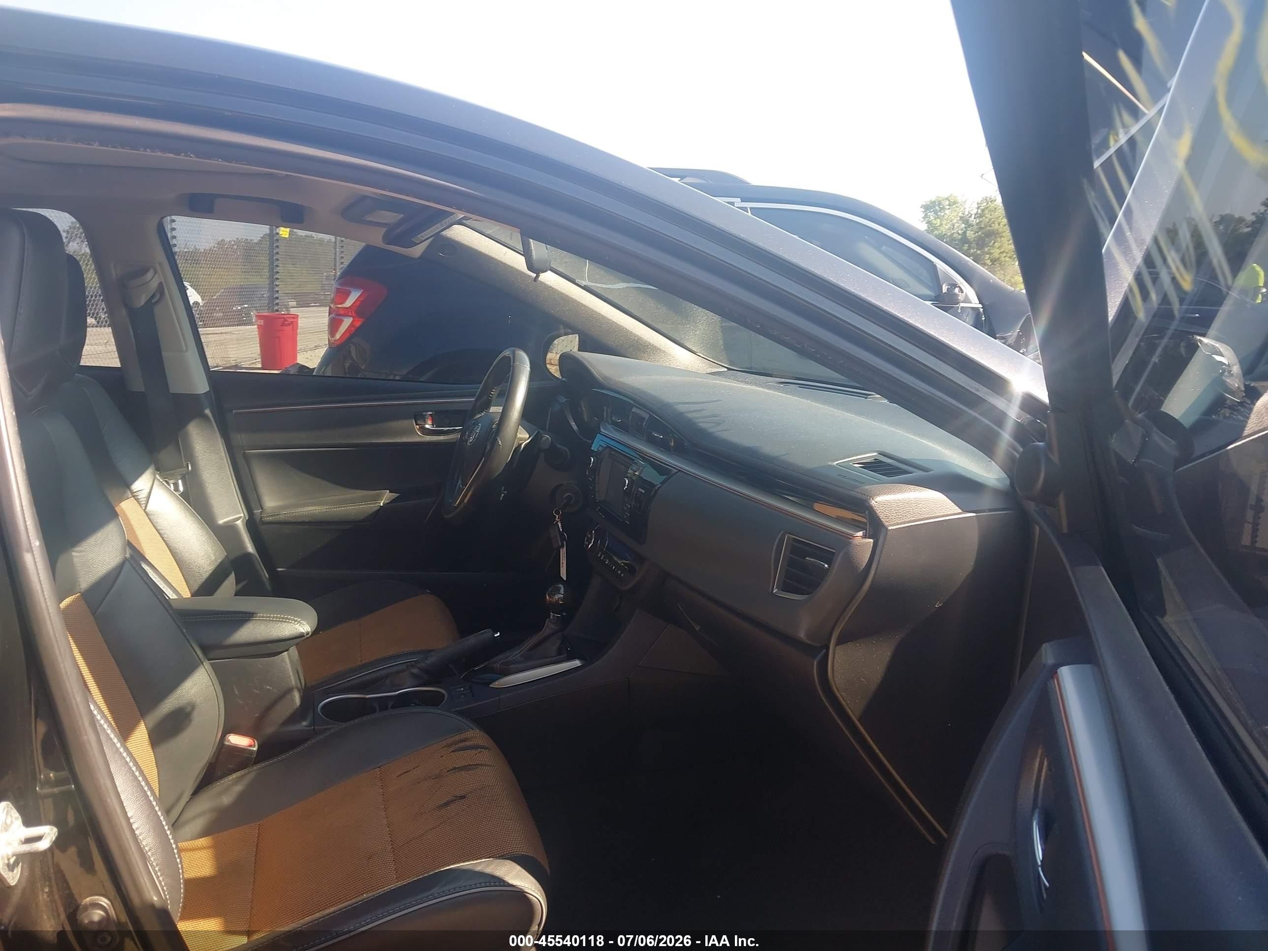 2014 Toyota Corolla S Plus Black vin: 2T1BURHE7EC215972