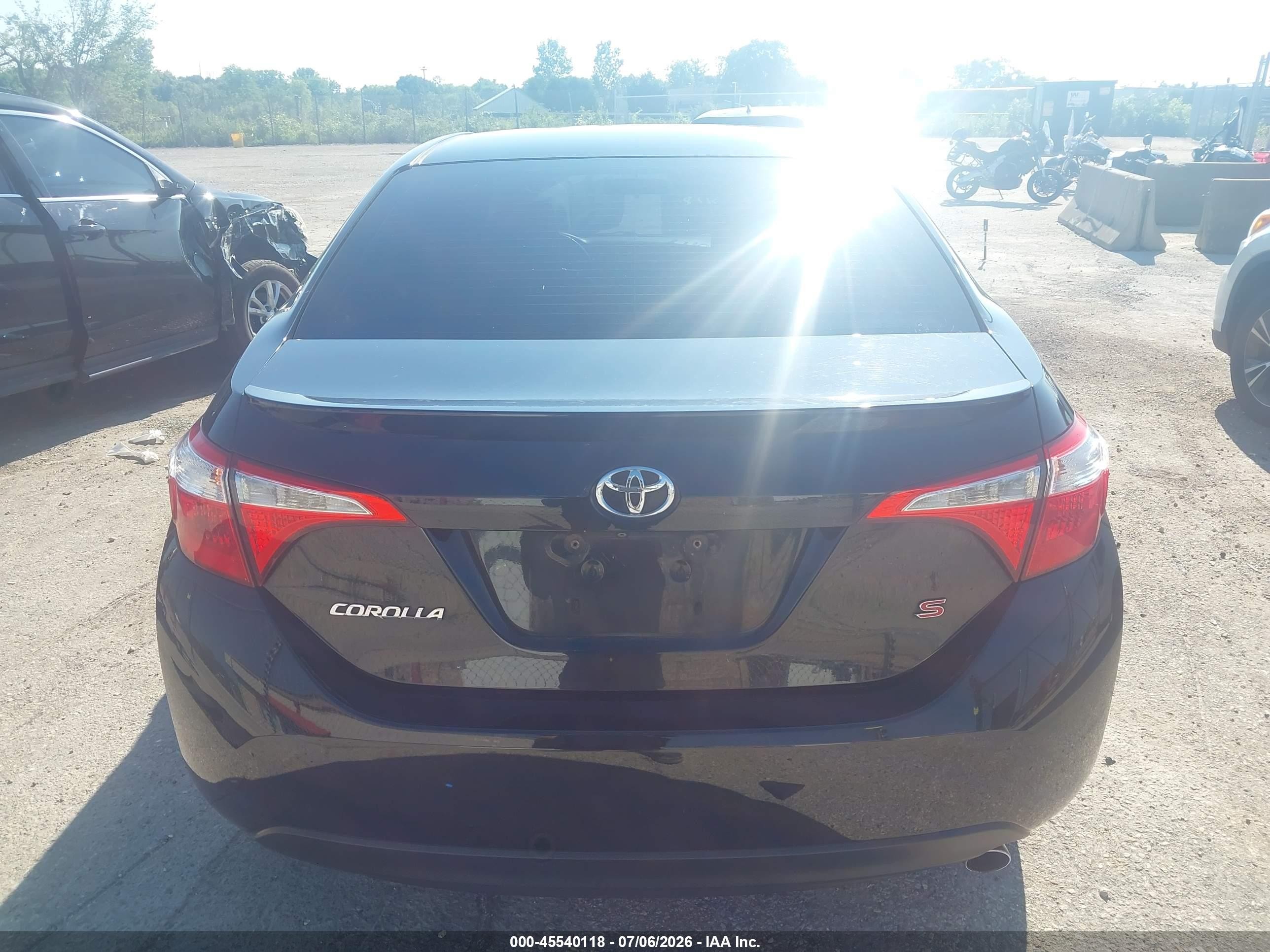 2014 Toyota Corolla S Plus Black vin: 2T1BURHE7EC215972