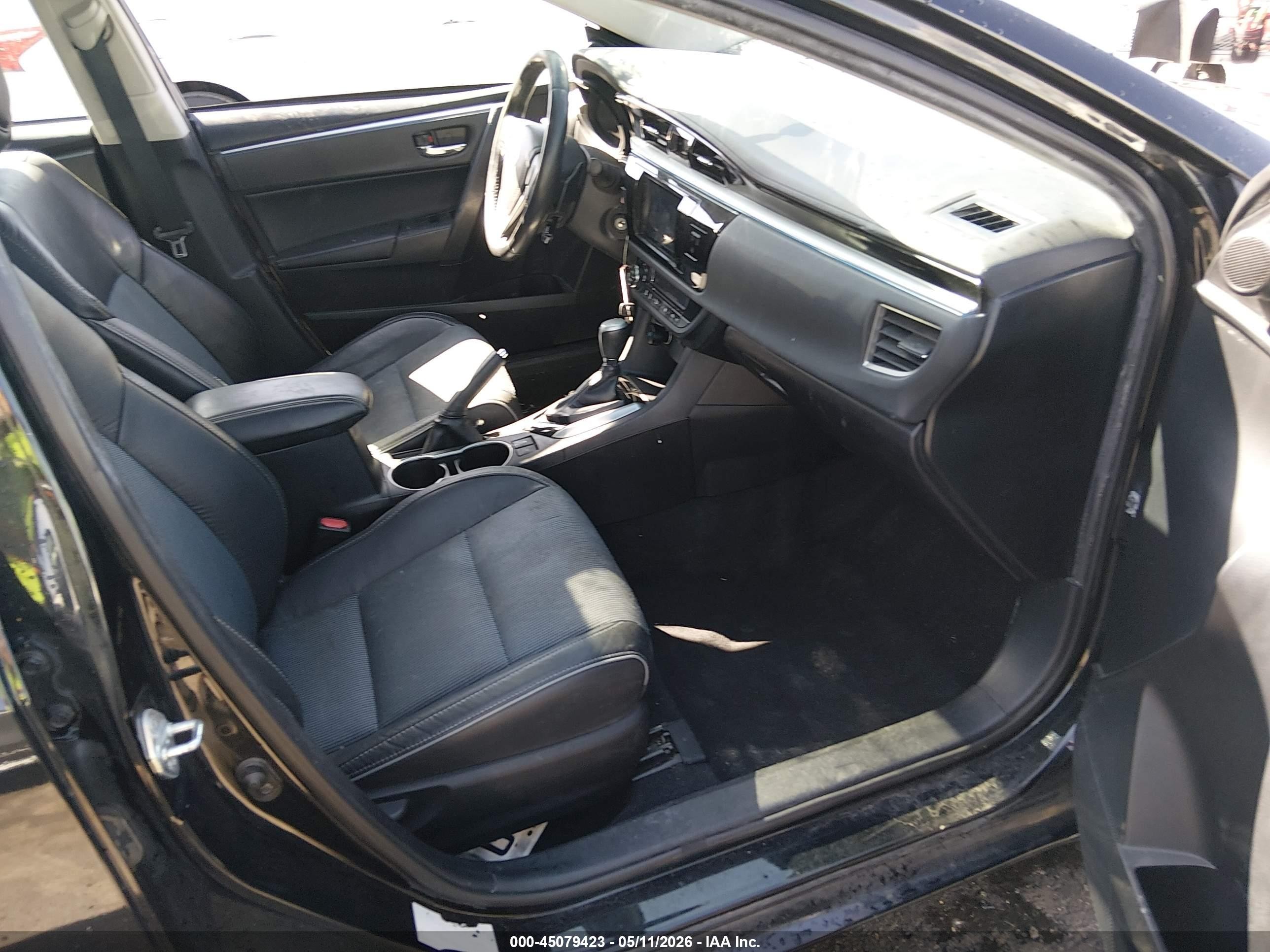 2014 Toyota Corolla S Plus Черный vin: 2T1BURHE7EC220847