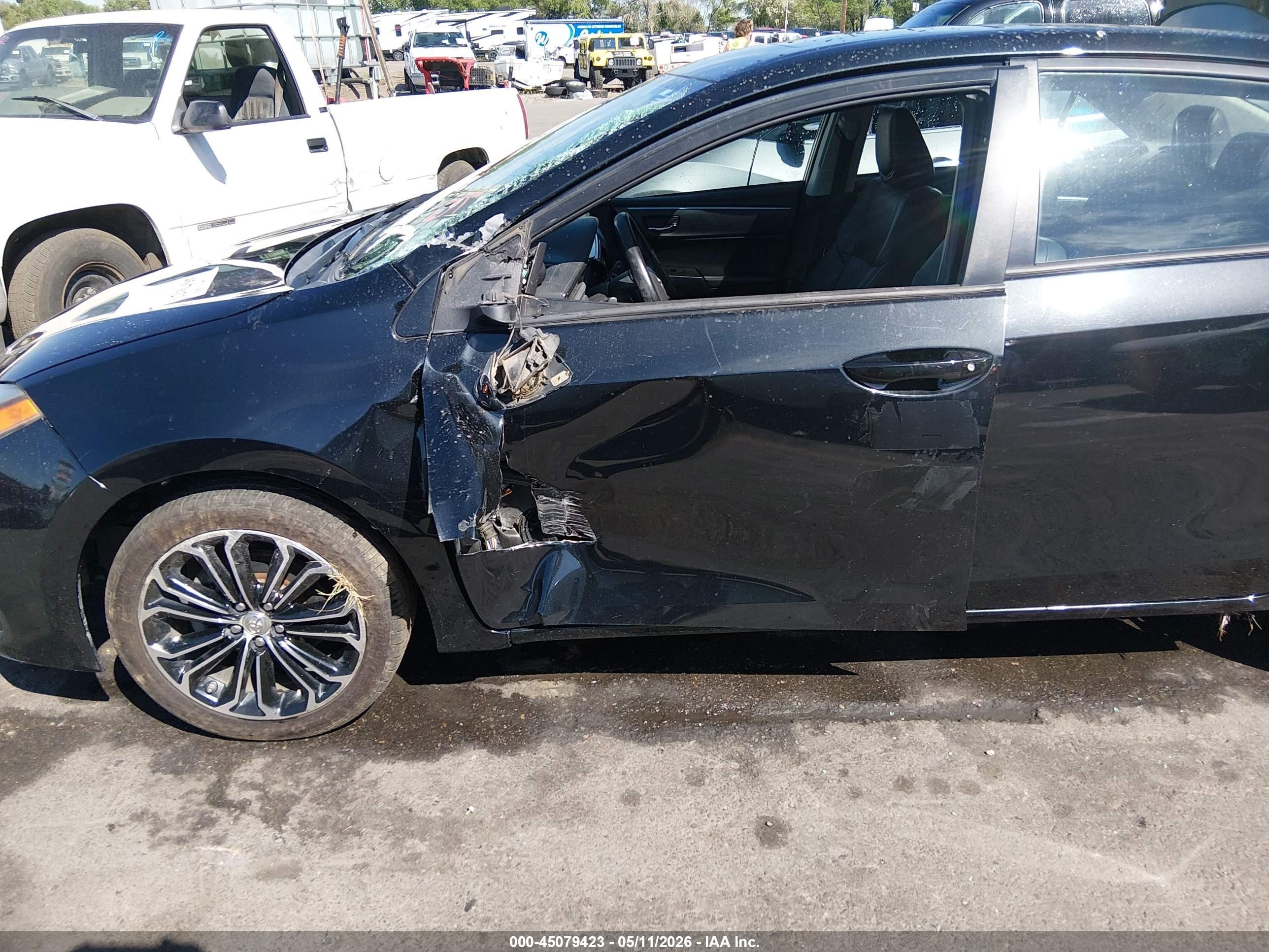 2014 Toyota Corolla S Plus Черный vin: 2T1BURHE7EC220847