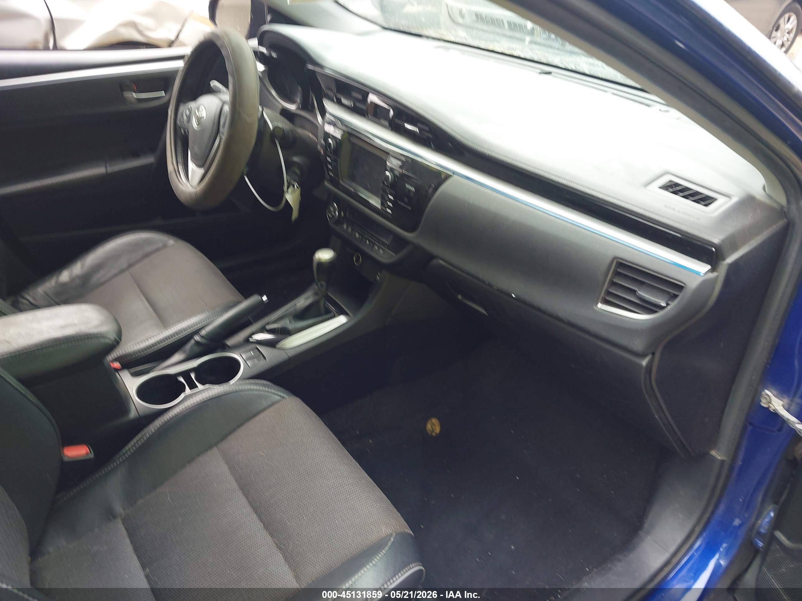 2014 Toyota Corolla S Plus Blue vin: 2T1BURHE7EC225370