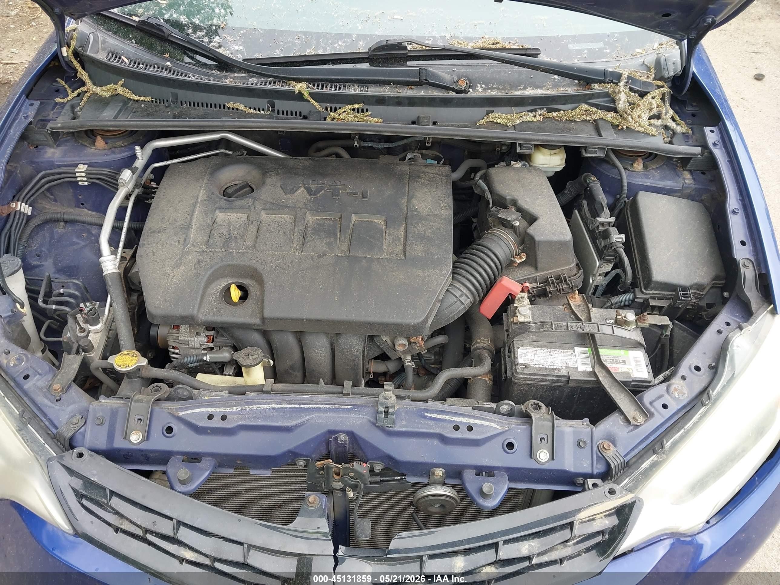 2014 Toyota Corolla S Plus Blue vin: 2T1BURHE7EC225370