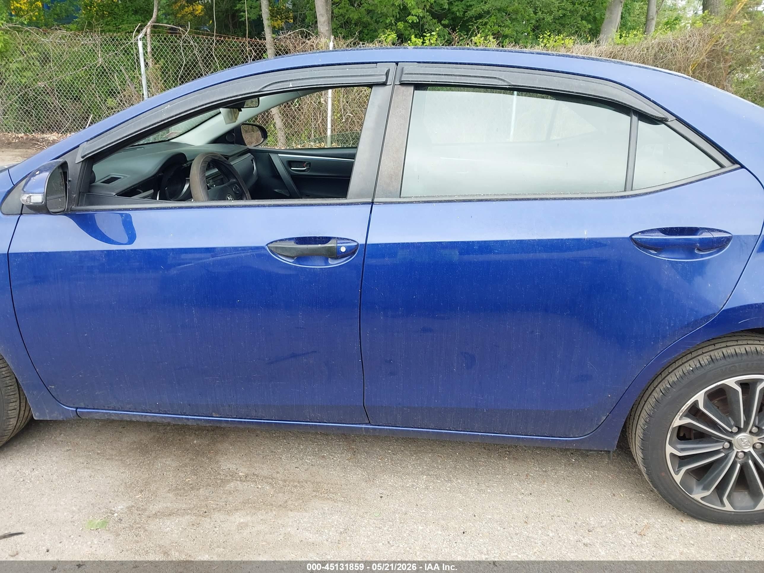 2014 Toyota Corolla S Plus Blue vin: 2T1BURHE7EC225370