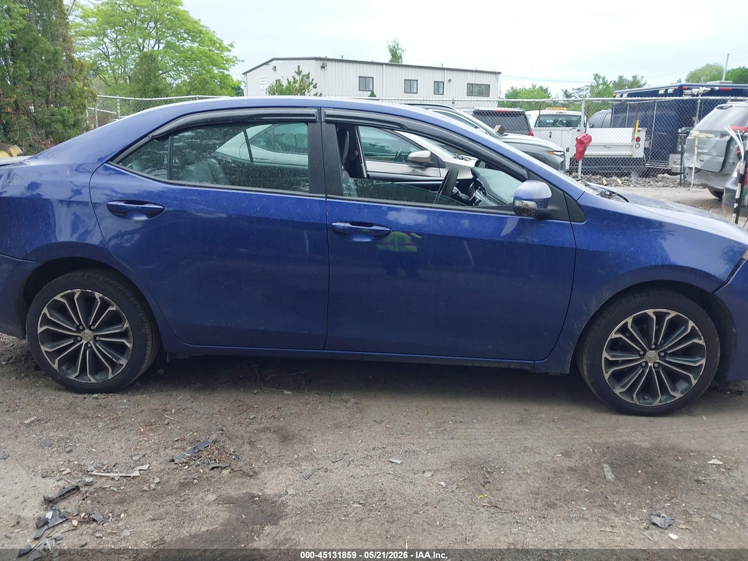 2014 Toyota Corolla S Plus Blue vin: 2T1BURHE7EC225370