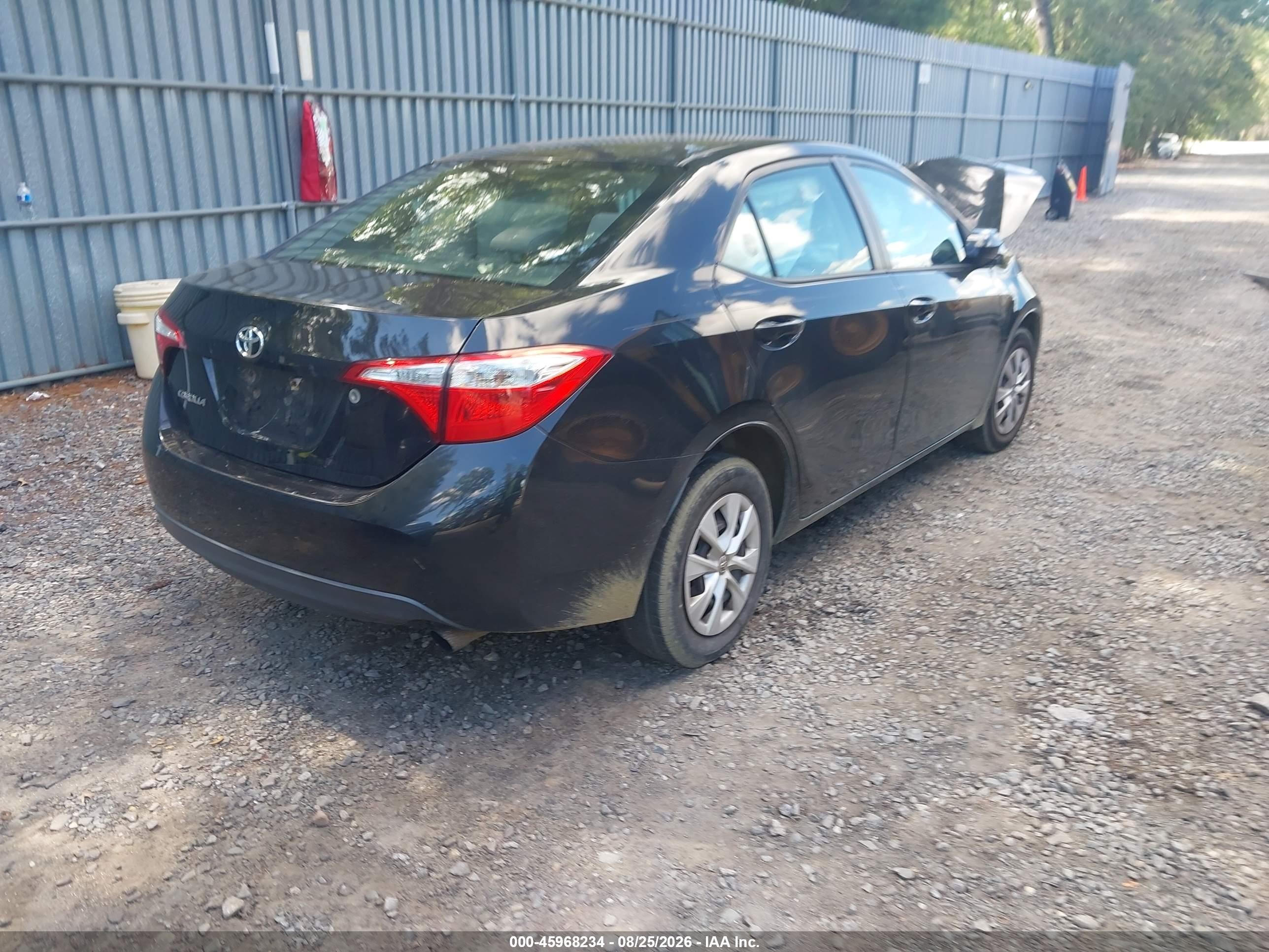 2014 Toyota Corolla L Black vin: 2T1BURHE7EC227877
