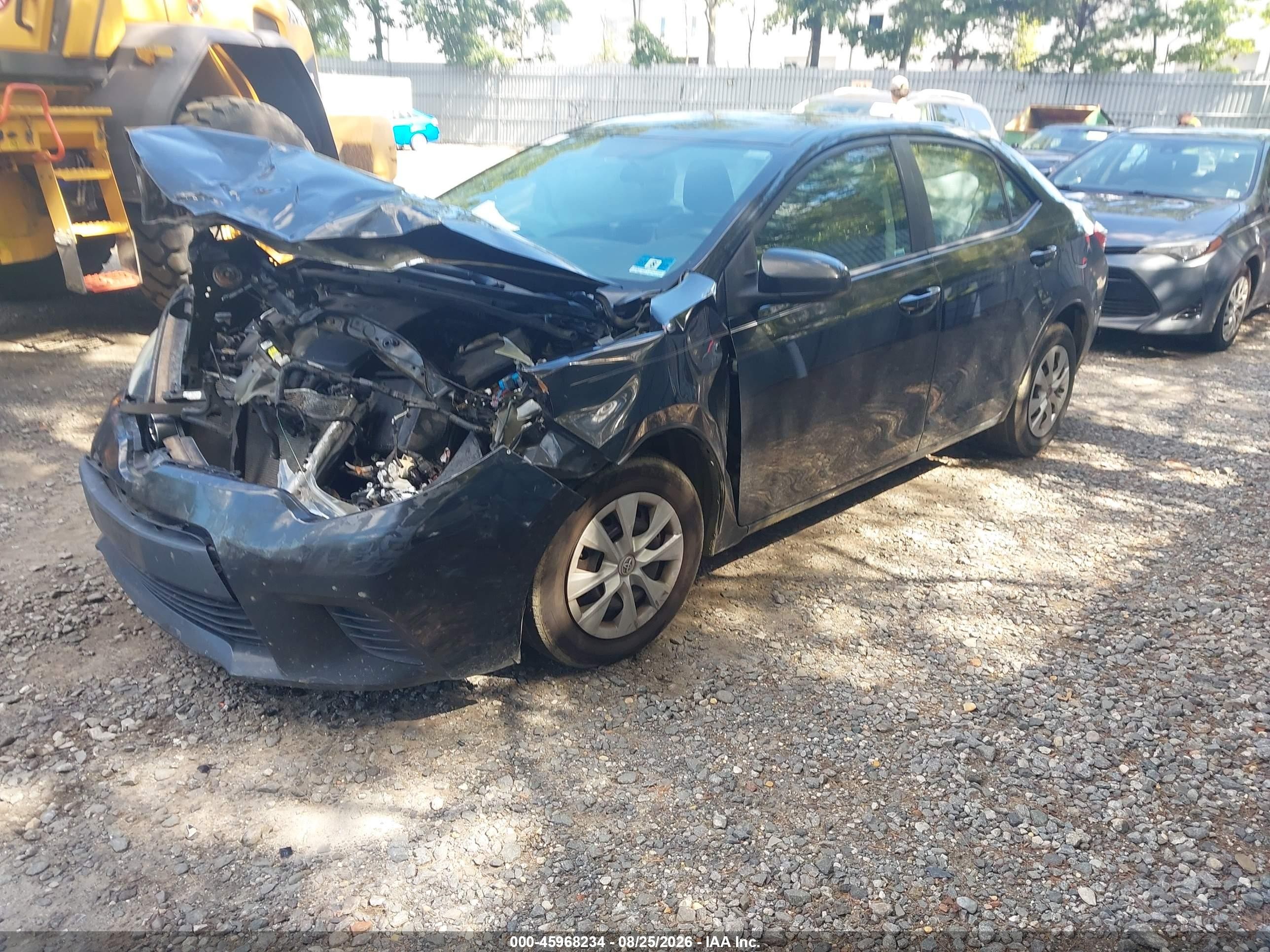 2014 Toyota Corolla L Black vin: 2T1BURHE7EC227877