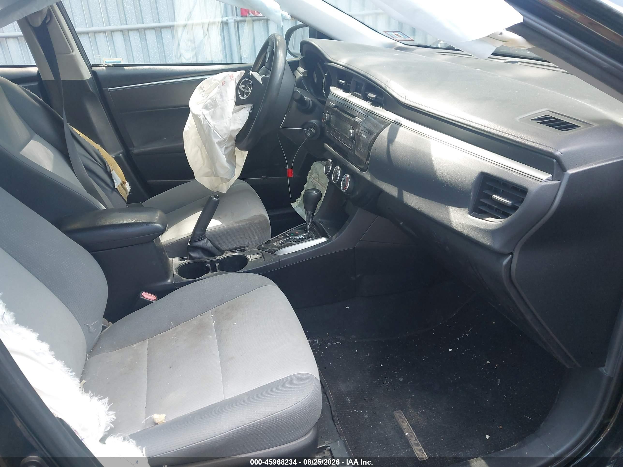 2014 Toyota Corolla L Black vin: 2T1BURHE7EC227877