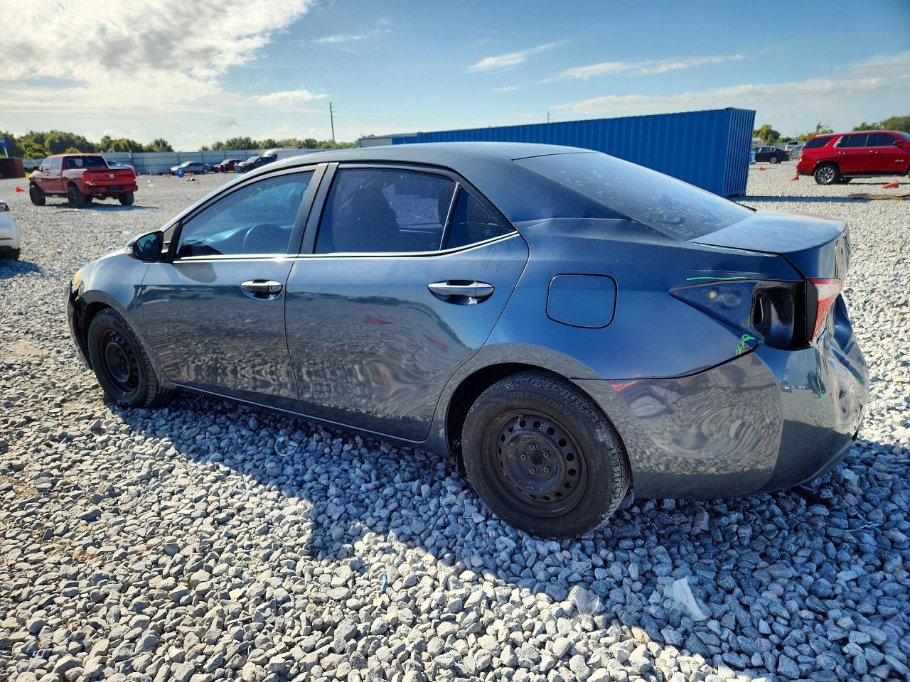2015 Toyota Corolla L Blue vin: 2T1BURHE7FC231381
