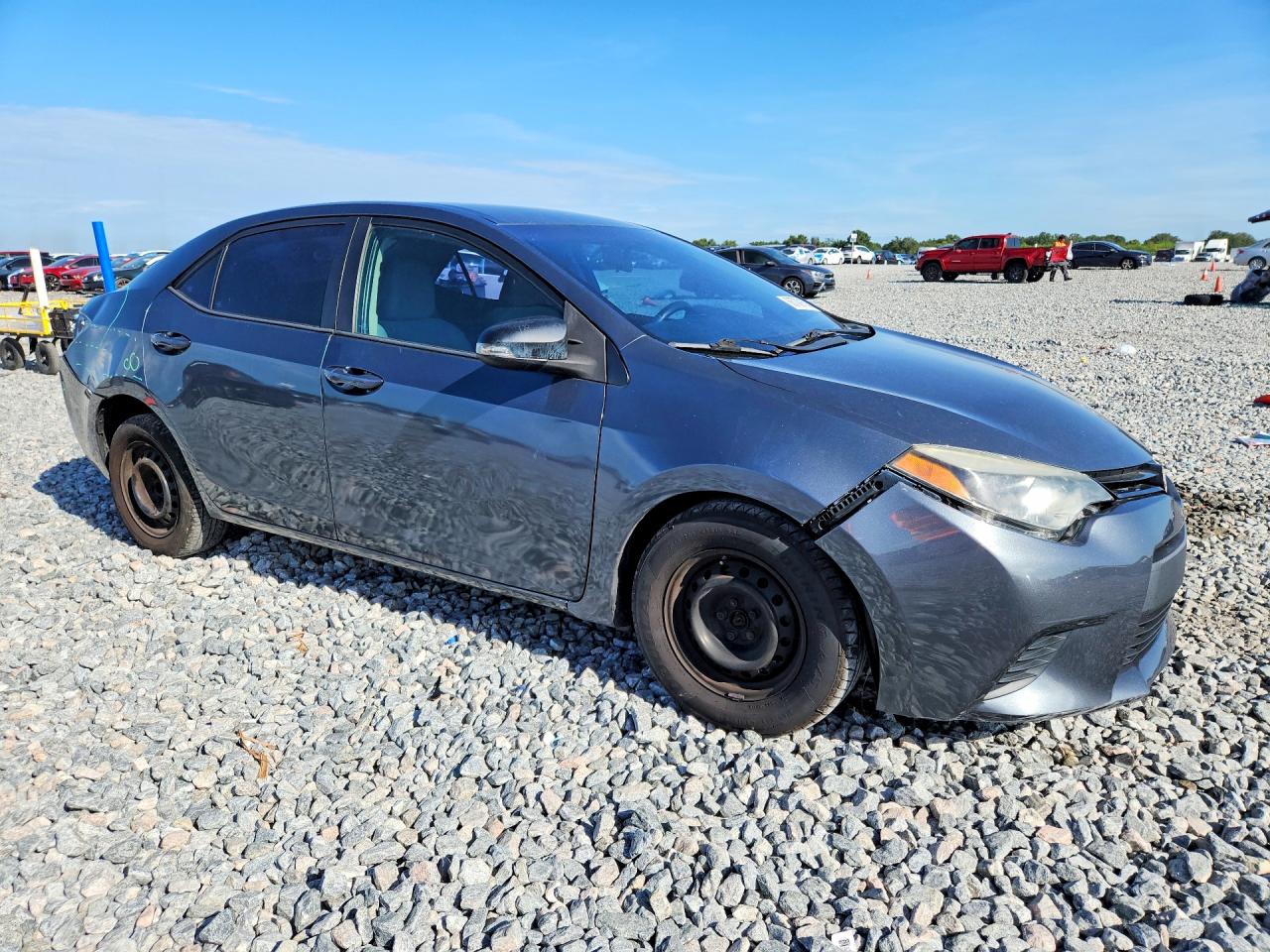 2015 Toyota Corolla L Blue vin: 2T1BURHE7FC231381
