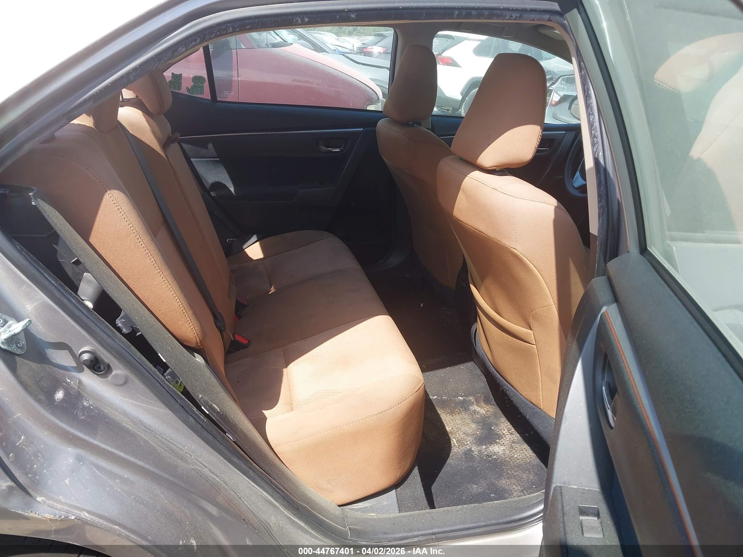 2015 Toyota Corolla Le Tan vin: 2T1BURHE7FC242543
