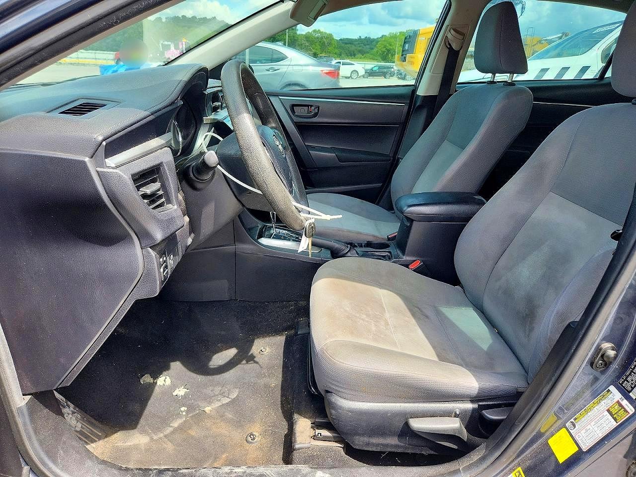 2015 Toyota Corolla L Gray vin: 2T1BURHE7FC243630