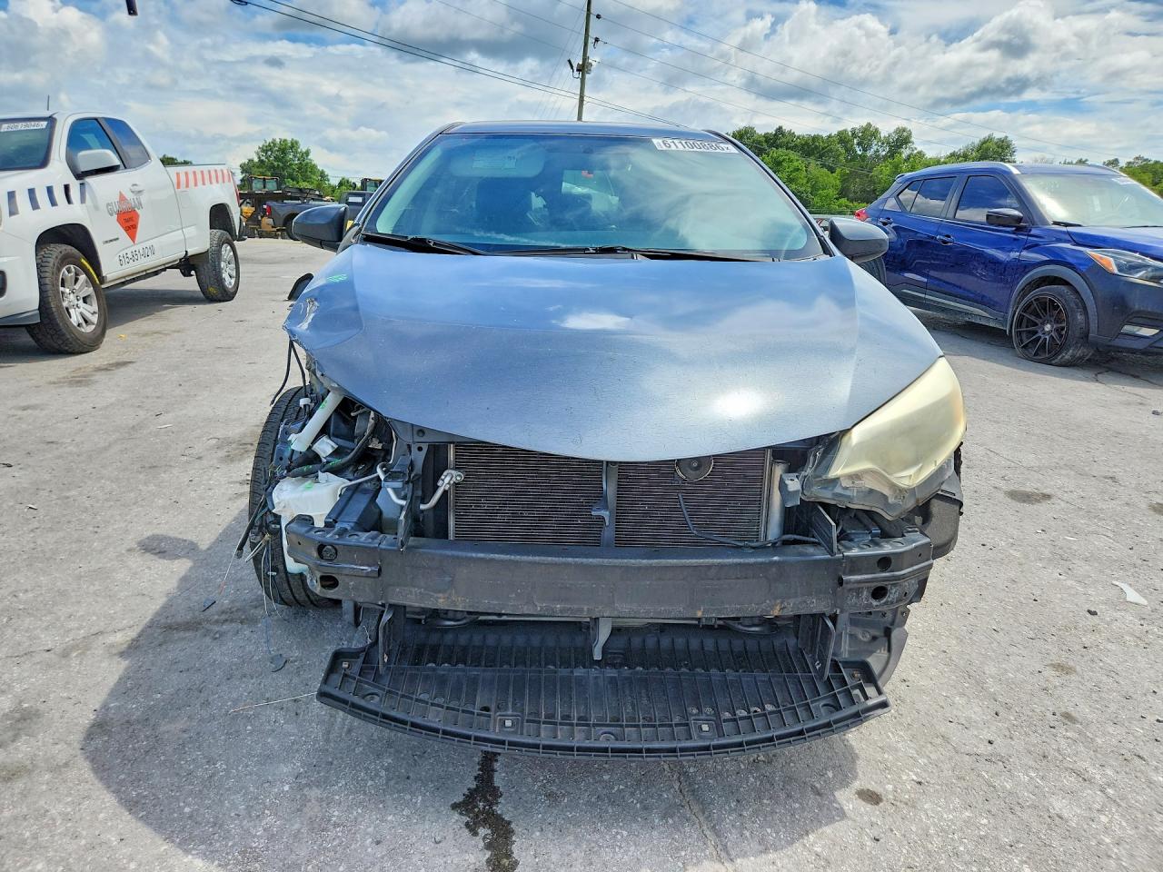 2015 Toyota Corolla L Gray vin: 2T1BURHE7FC243630