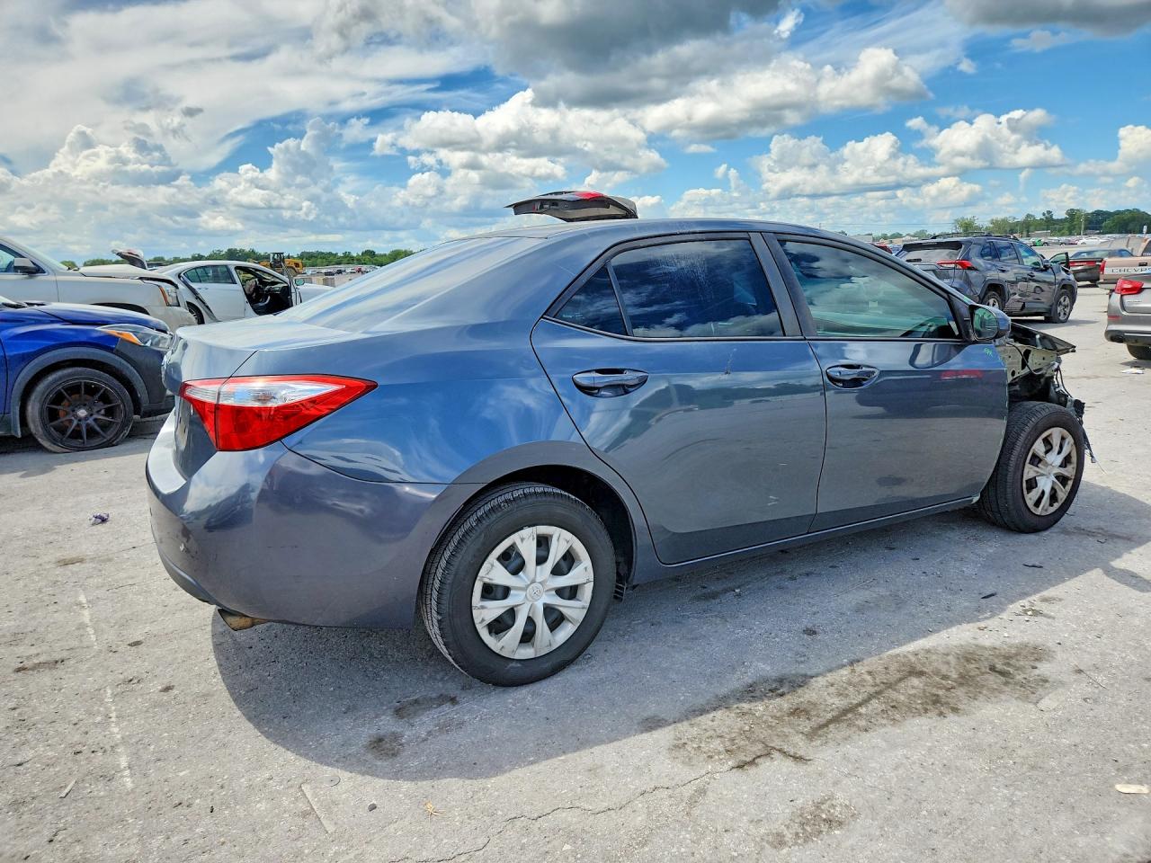 2015 Toyota Corolla L Gray vin: 2T1BURHE7FC243630