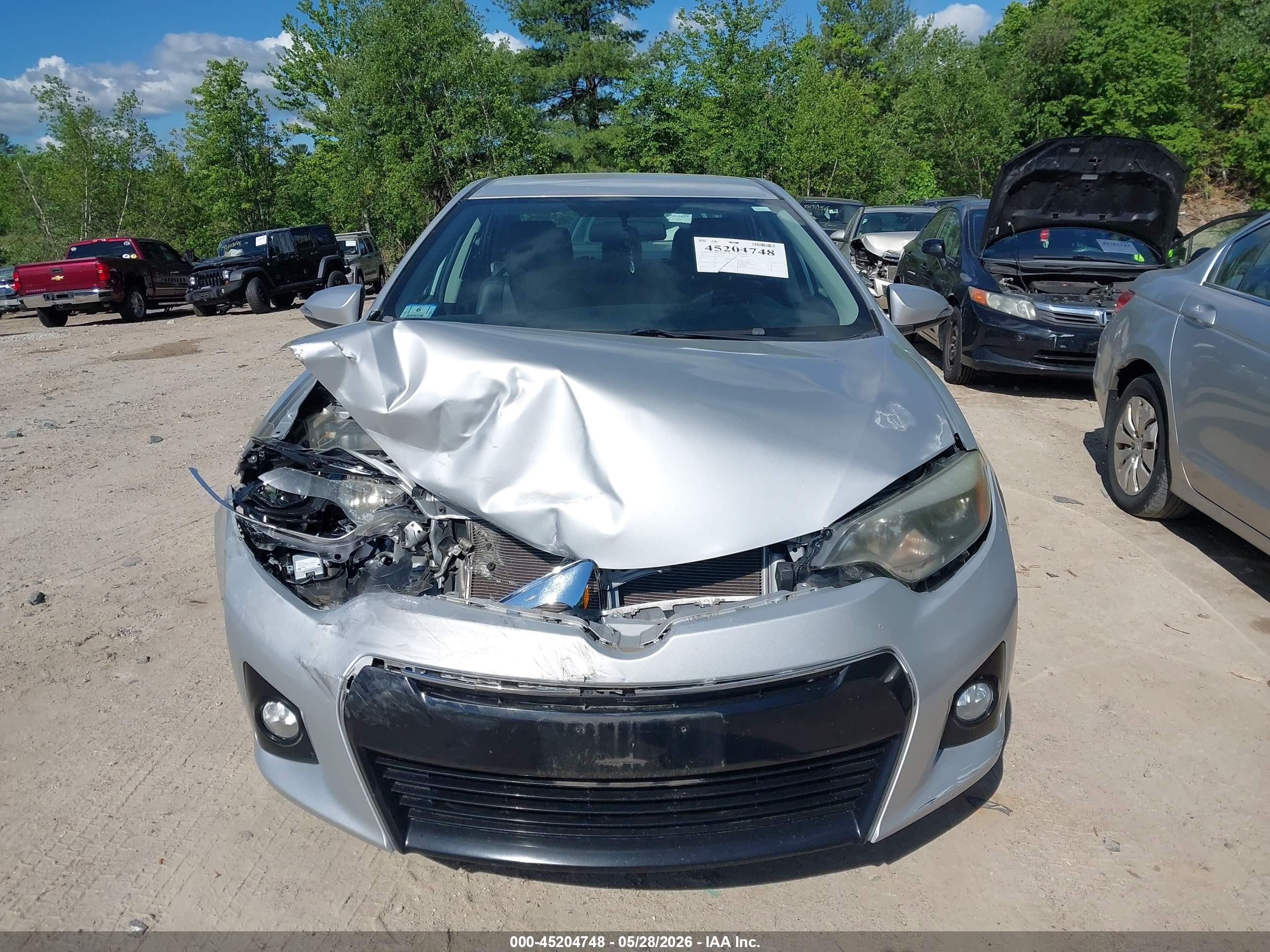 2015 Toyota Corolla S Plus Silver vin: 2T1BURHE7FC255731
