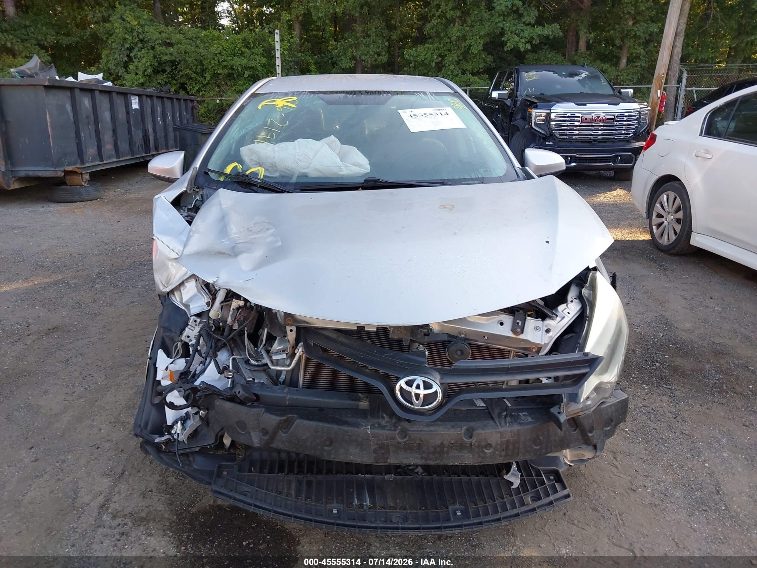 2015 Toyota Corolla Le Silver vin: 2T1BURHE7FC282363