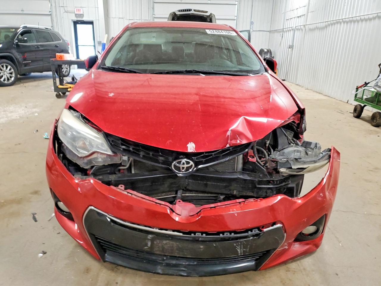 2015 Toyota Corolla S Plus Red vin: 2T1BURHE7FC297509