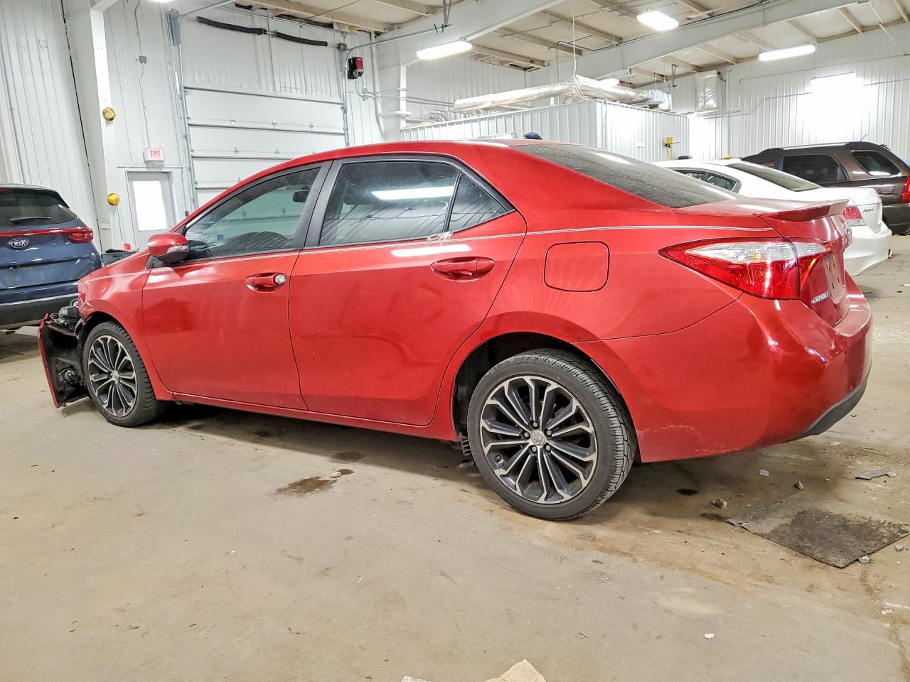 2015 Toyota Corolla S Plus Red vin: 2T1BURHE7FC297509