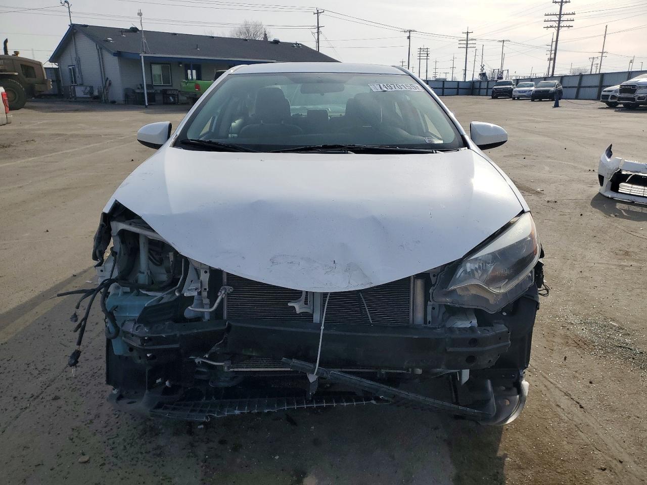 2015 Toyota Corolla L White vin: 2T1BURHE7FC317872