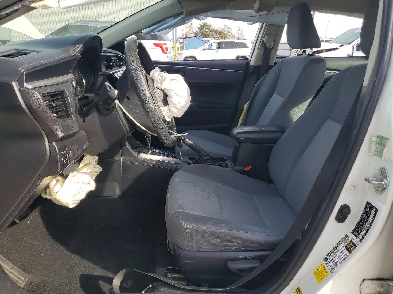 2015 Toyota Corolla L White vin: 2T1BURHE7FC317872