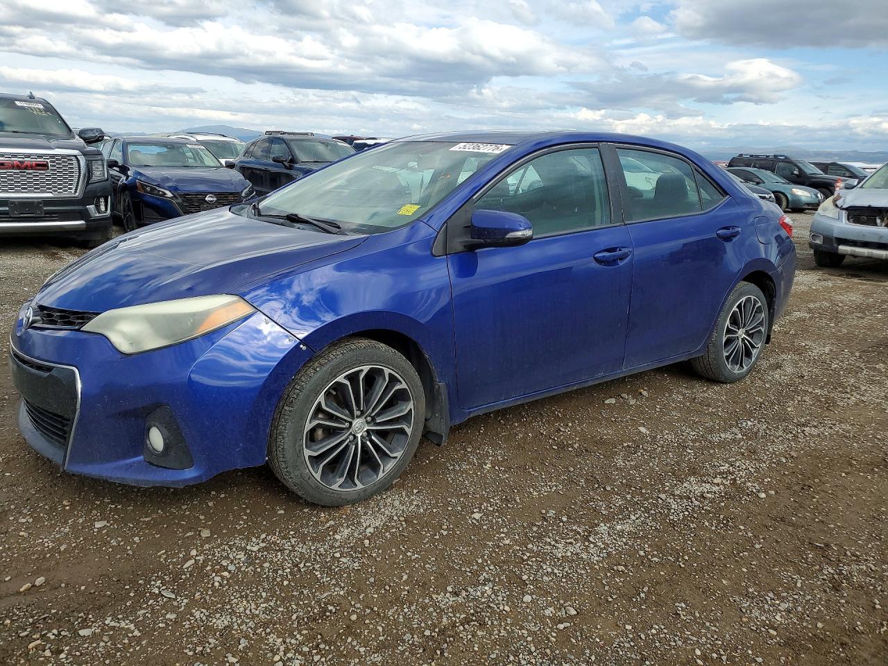 2015 Toyota Corolla S Plus Blue vin: 2T1BURHE7FC320271