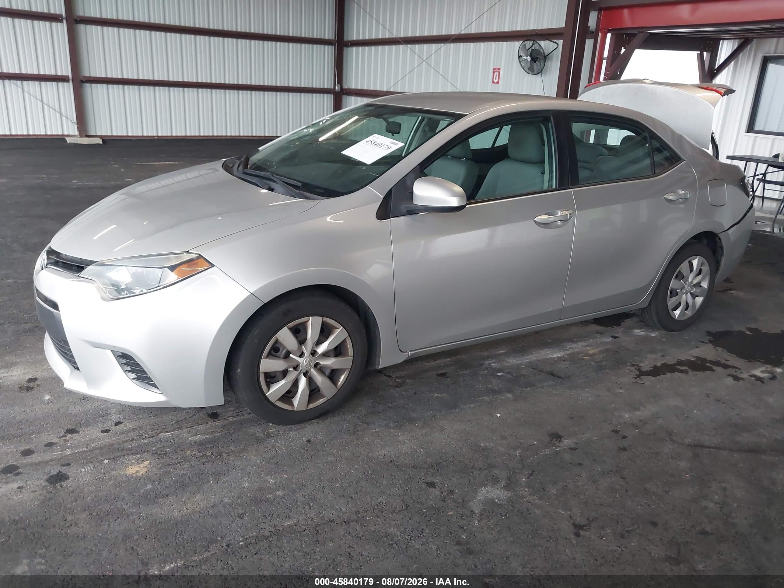 2015 Toyota Corolla Le Silver vin: 2T1BURHE7FC320948