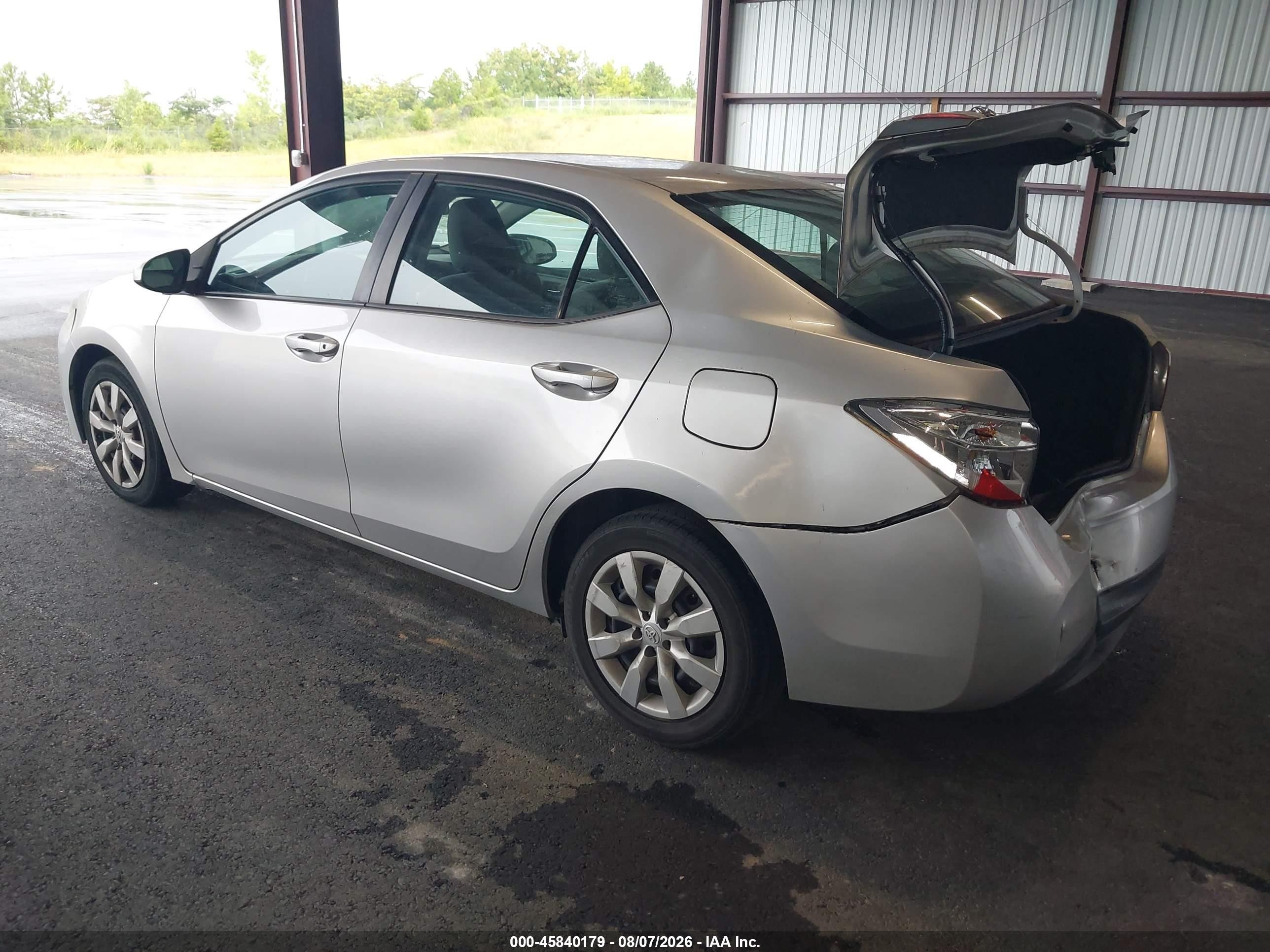 2015 Toyota Corolla Le Silver vin: 2T1BURHE7FC320948