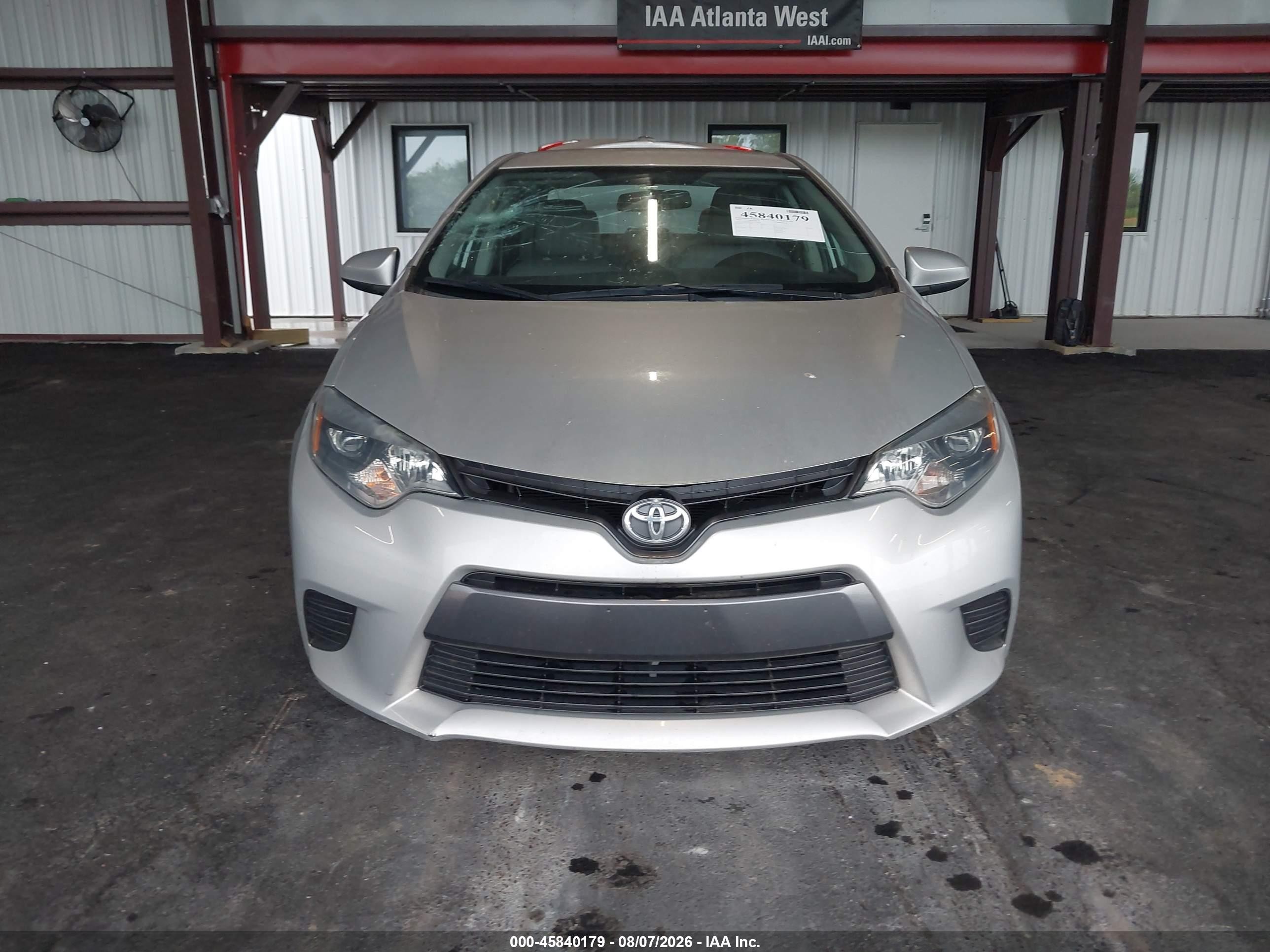 2015 Toyota Corolla Le Silver vin: 2T1BURHE7FC320948