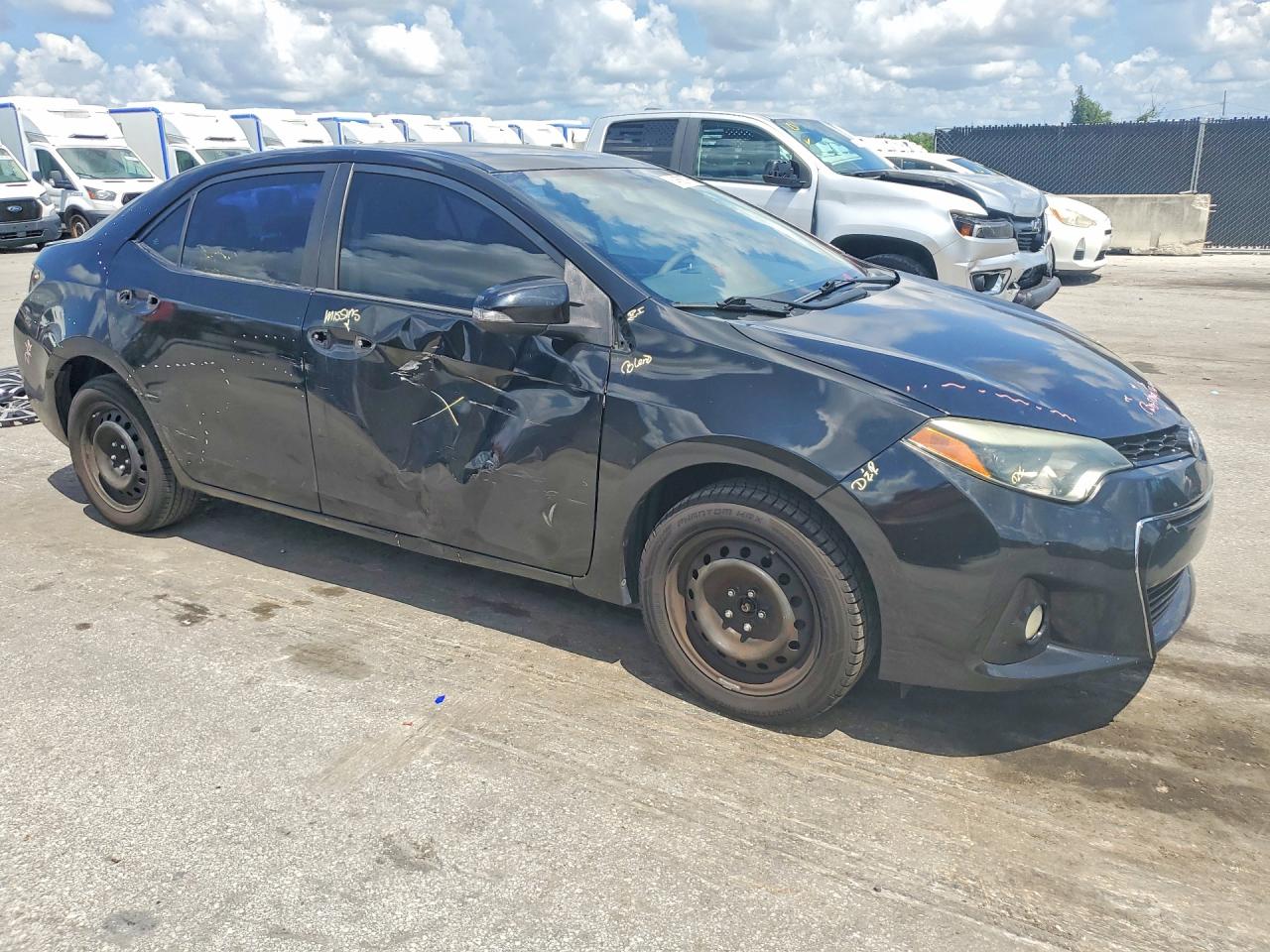 2015 Toyota Corolla S Plus Black vin: 2T1BURHE7FC325759