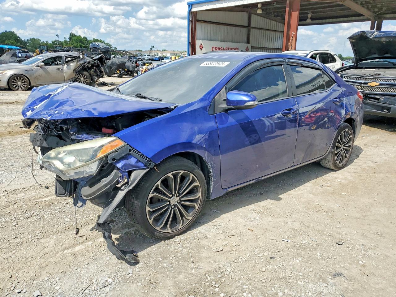 2015 Toyota Corolla S Plus Blue vin: 2T1BURHE7FC329939