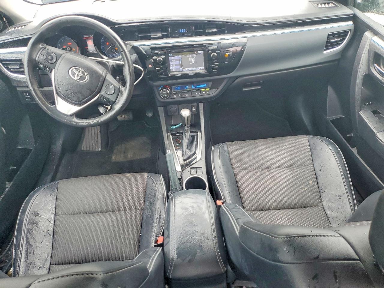 2015 Toyota Corolla Black vin: 2T1BURHE7FC333294