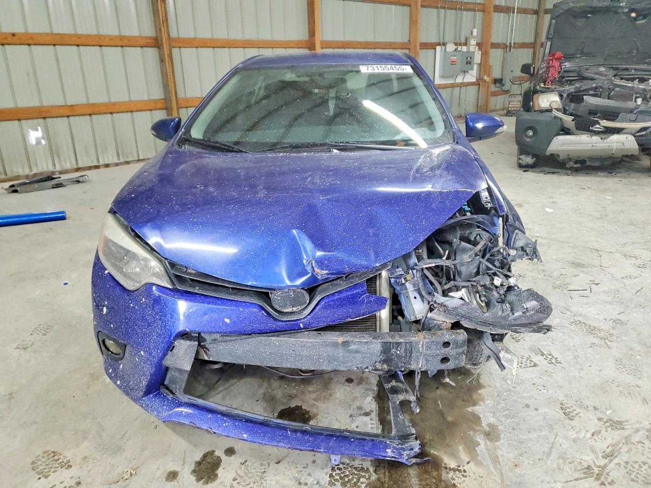 2015 Toyota Corolla L Blue vin: 2T1BURHE7FC352783